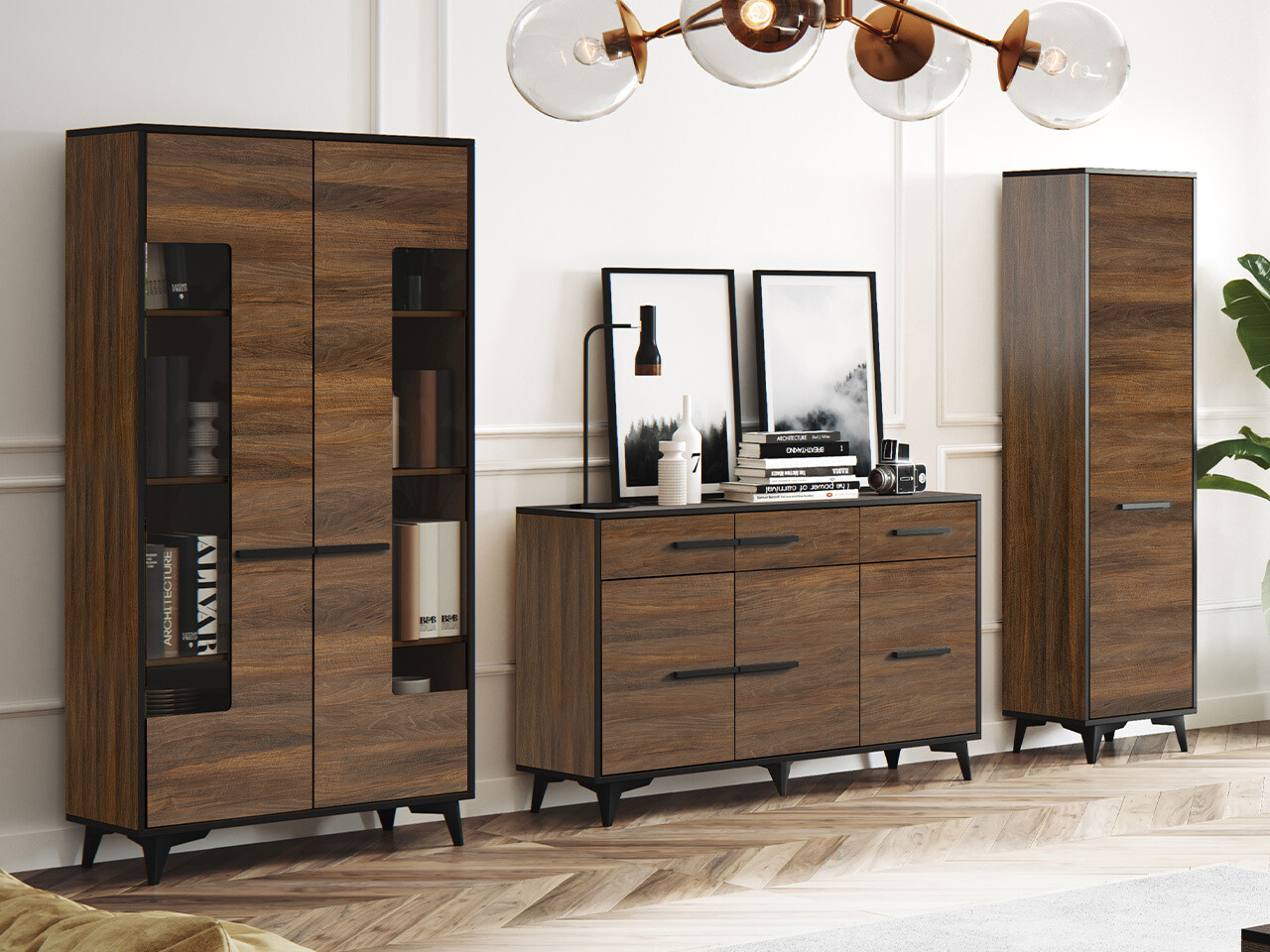 Svetainės komplektas Avimora 113 (Graikinis riešutas)