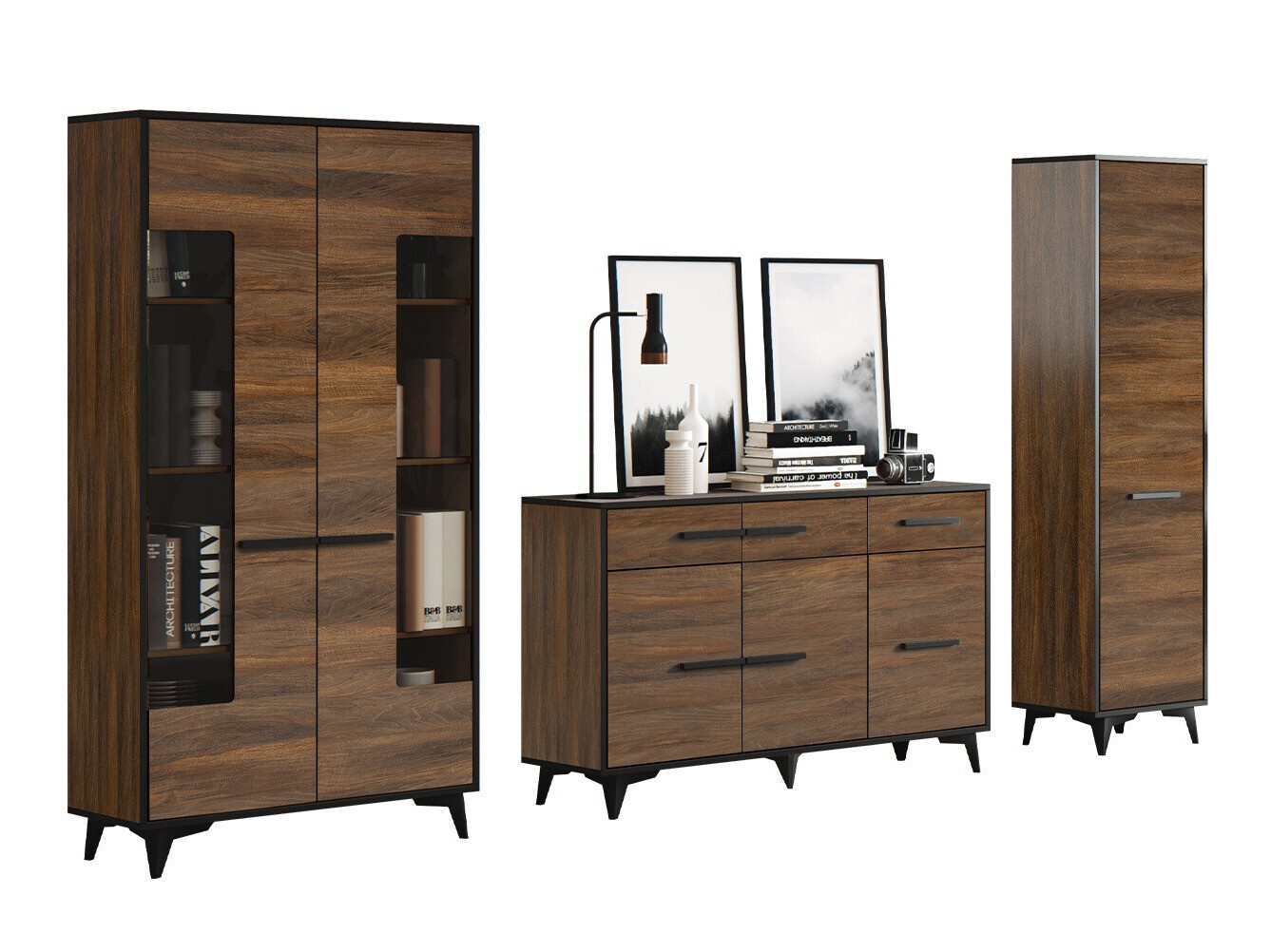 Svetainės komplektas Avimora 113 (Graikinis riešutas)