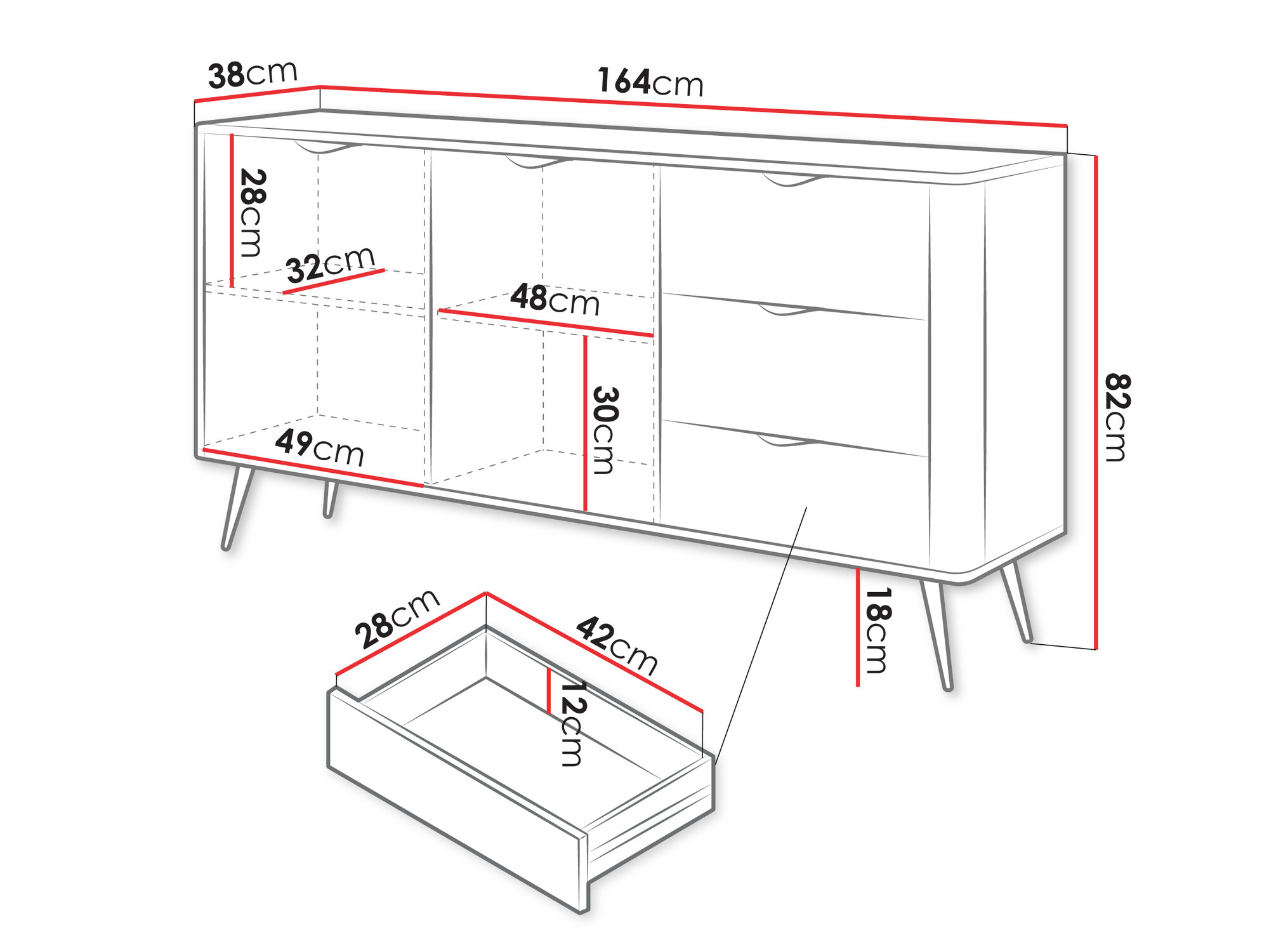 Komoda Versoe 101 (Smėlinė)