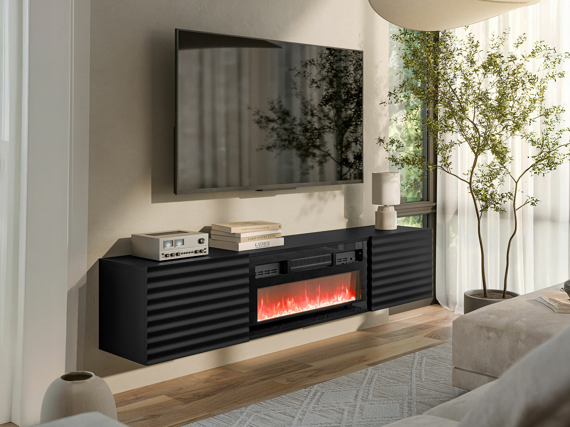 TV staliukas Charlotte 206 (Juoda)