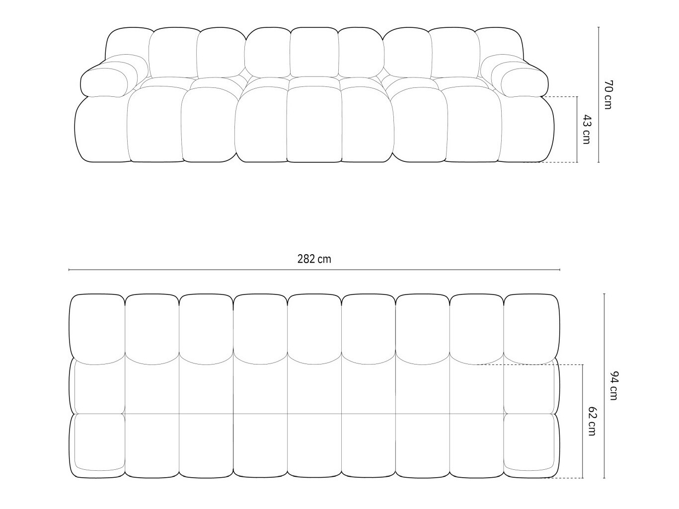 Modulinė sofa Caltenu 107 (Riviera 21)