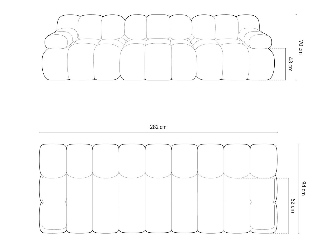 Modulinė sofa Caltenu 107 (Riviera 97)