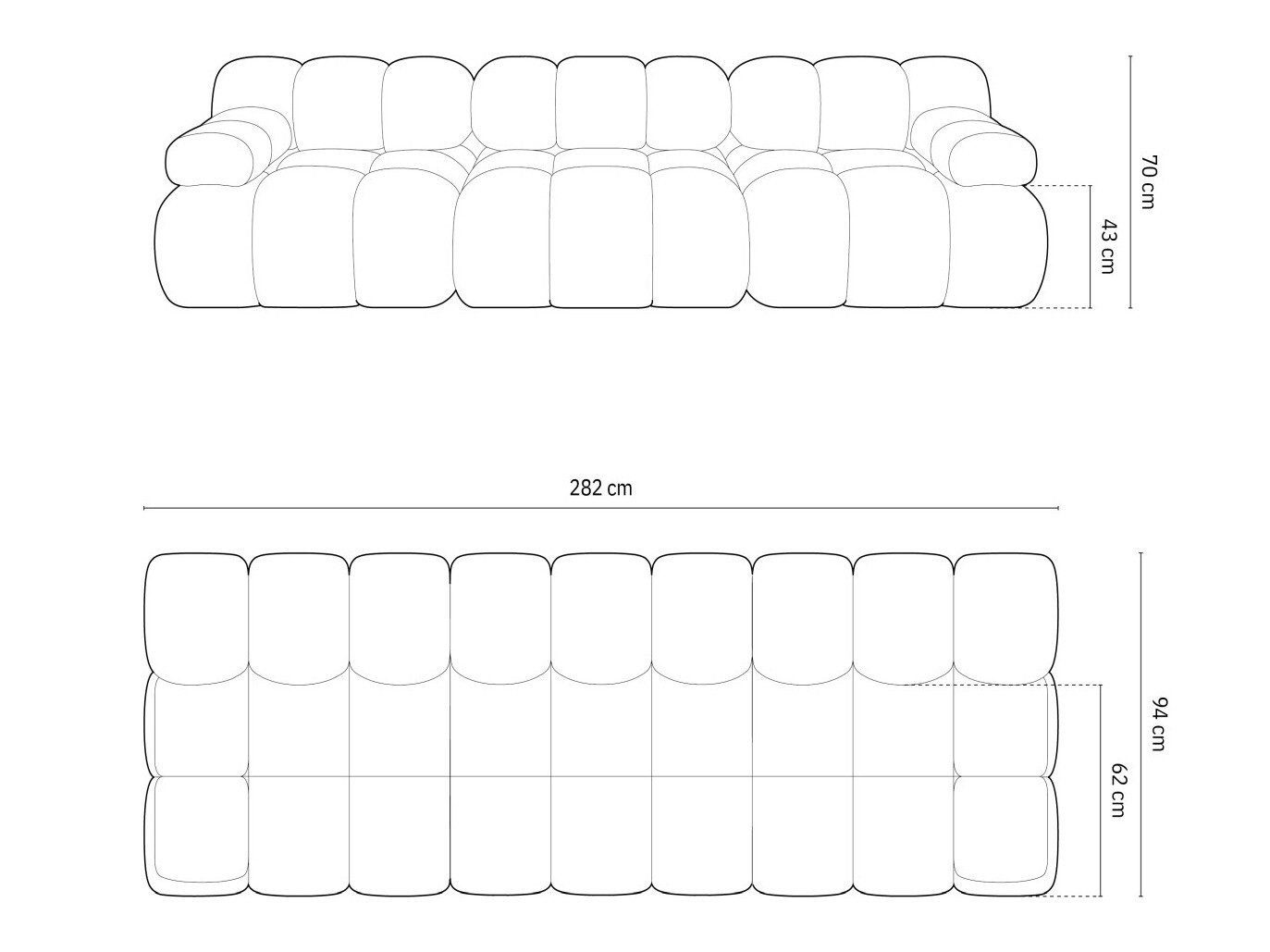 Modulinė sofa Caltenu 107 (Sonic 77)