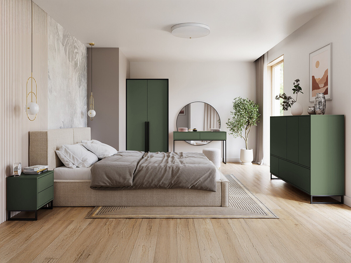 Miegamojo komplektas Calcalo 110 (Žalia)