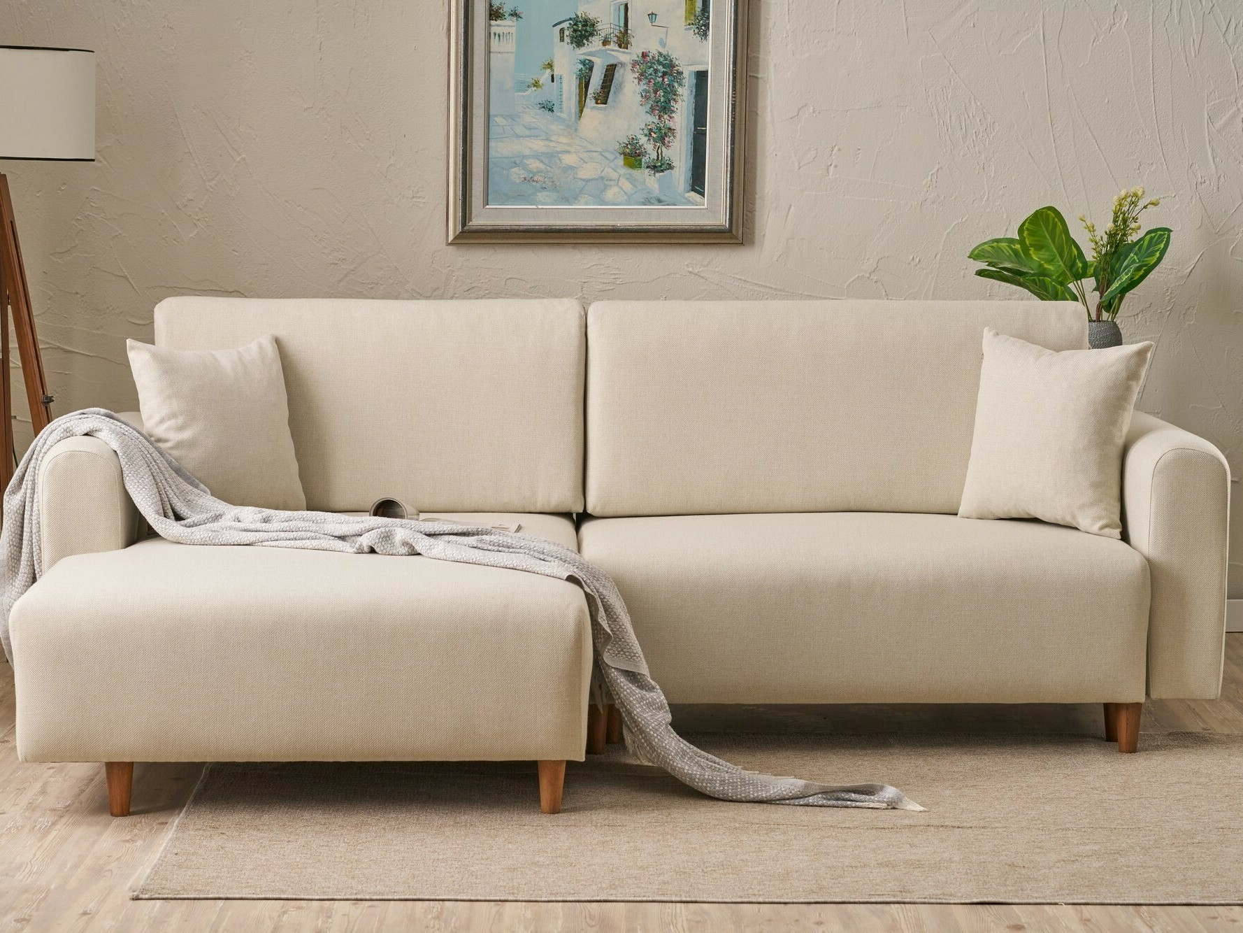 Minkštas kampas Altadena 592 (Kreminė)