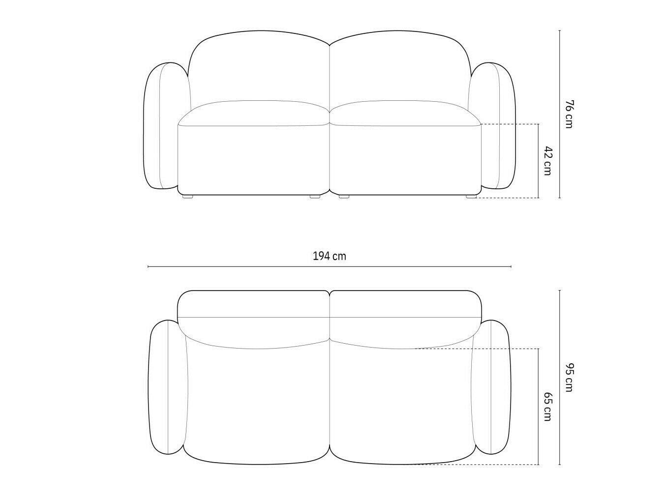Sofa Tolmira 100 (Casino Oranžinė)