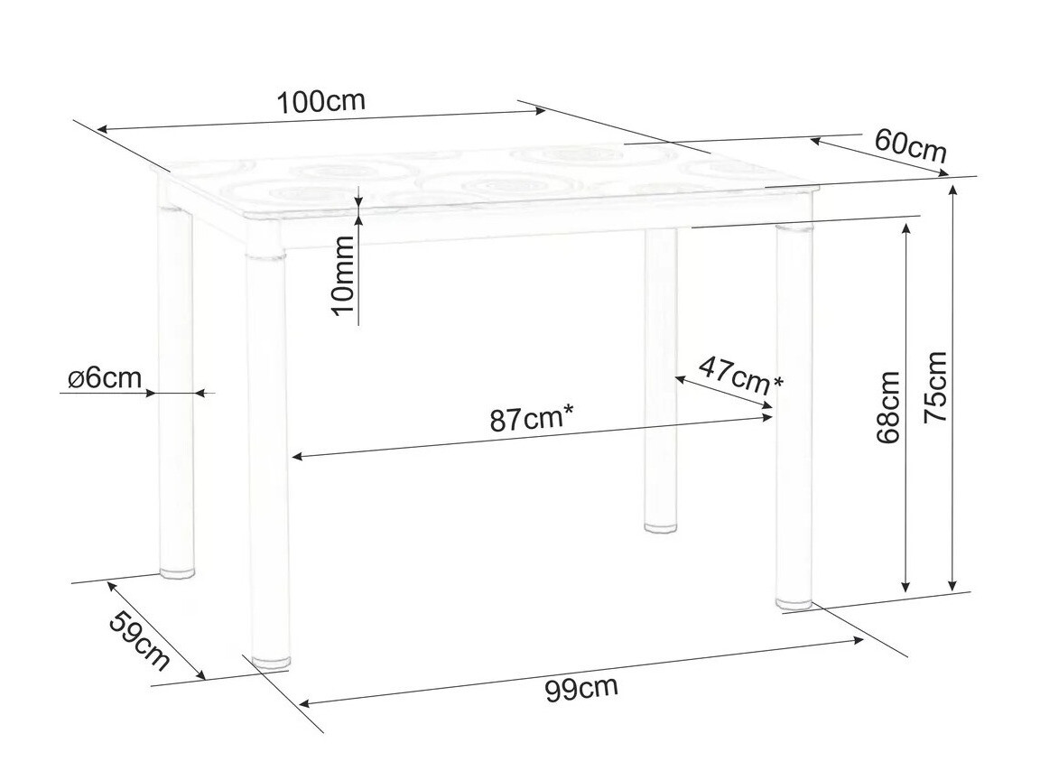 Stalas Detroit 589 (Artisan ąžuolas)