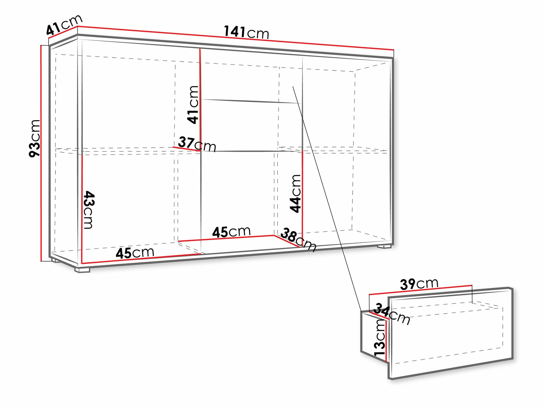 Komoda Comfivo Tutela (Kašmyras)
