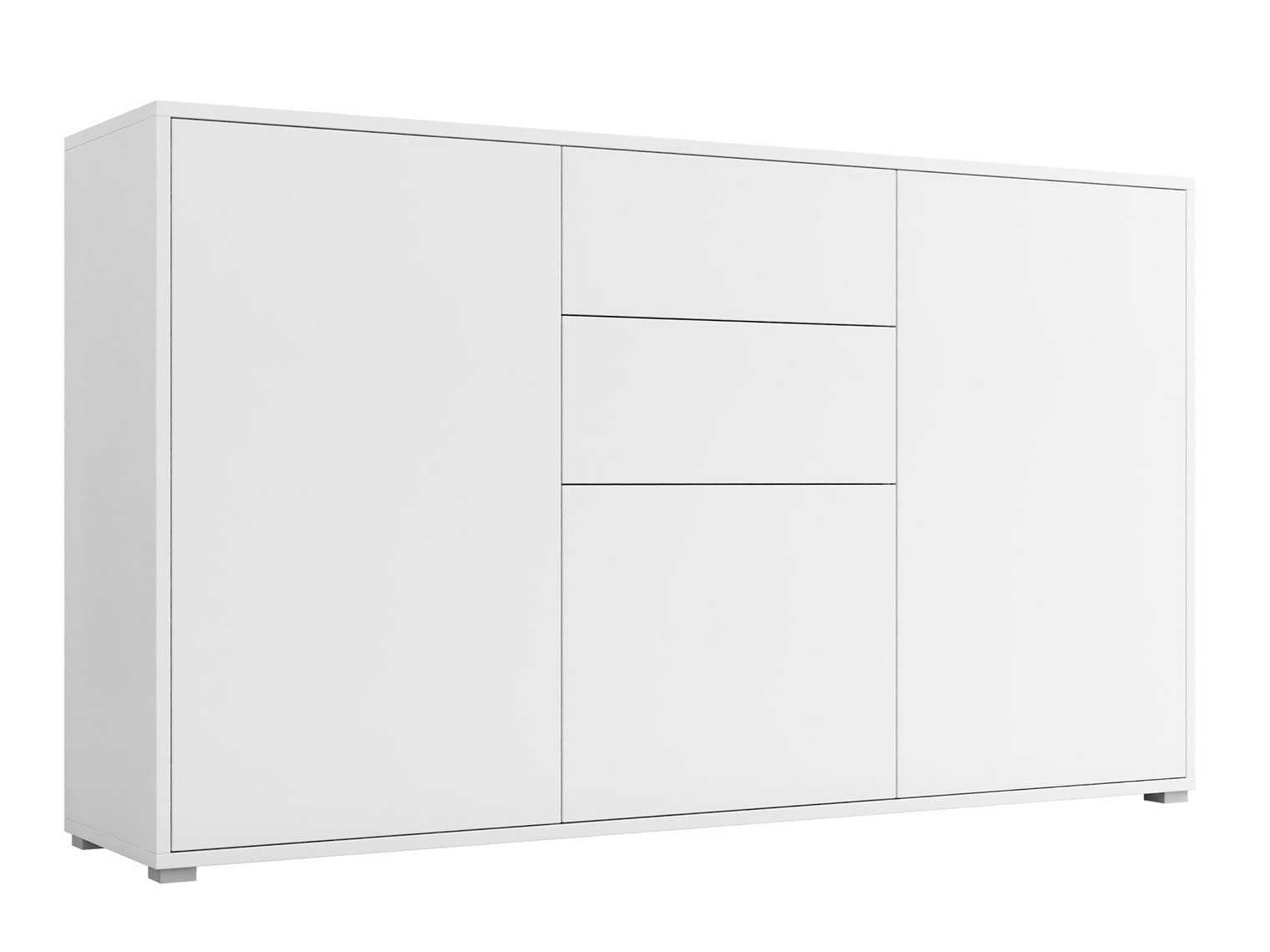 Svetainės komodos su stalčiais ir durelėmis