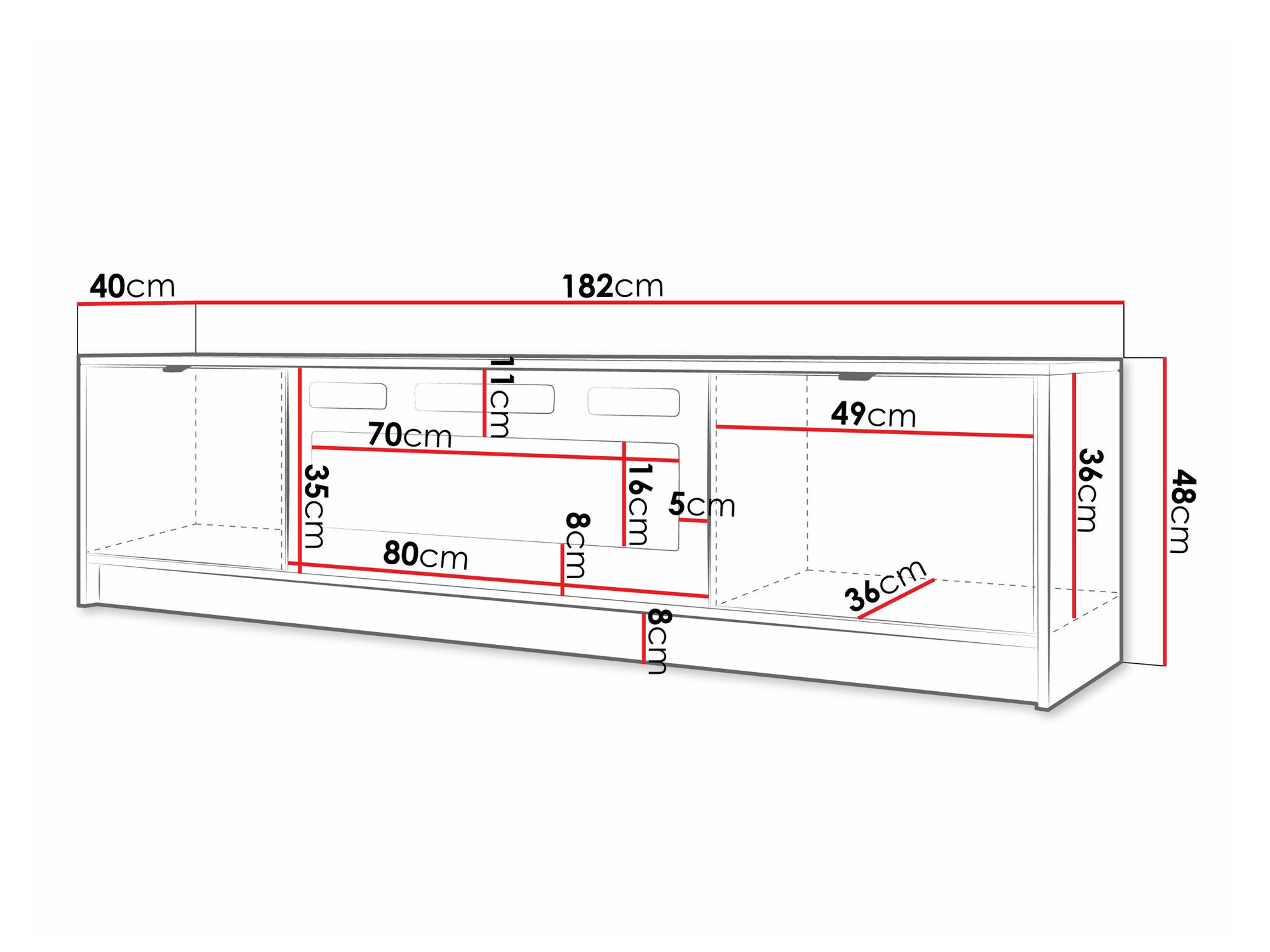 TV staliukas Comfivo Papilio II (Smėlinė)