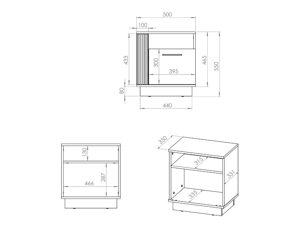 Naktinis staliukas Livluo 109