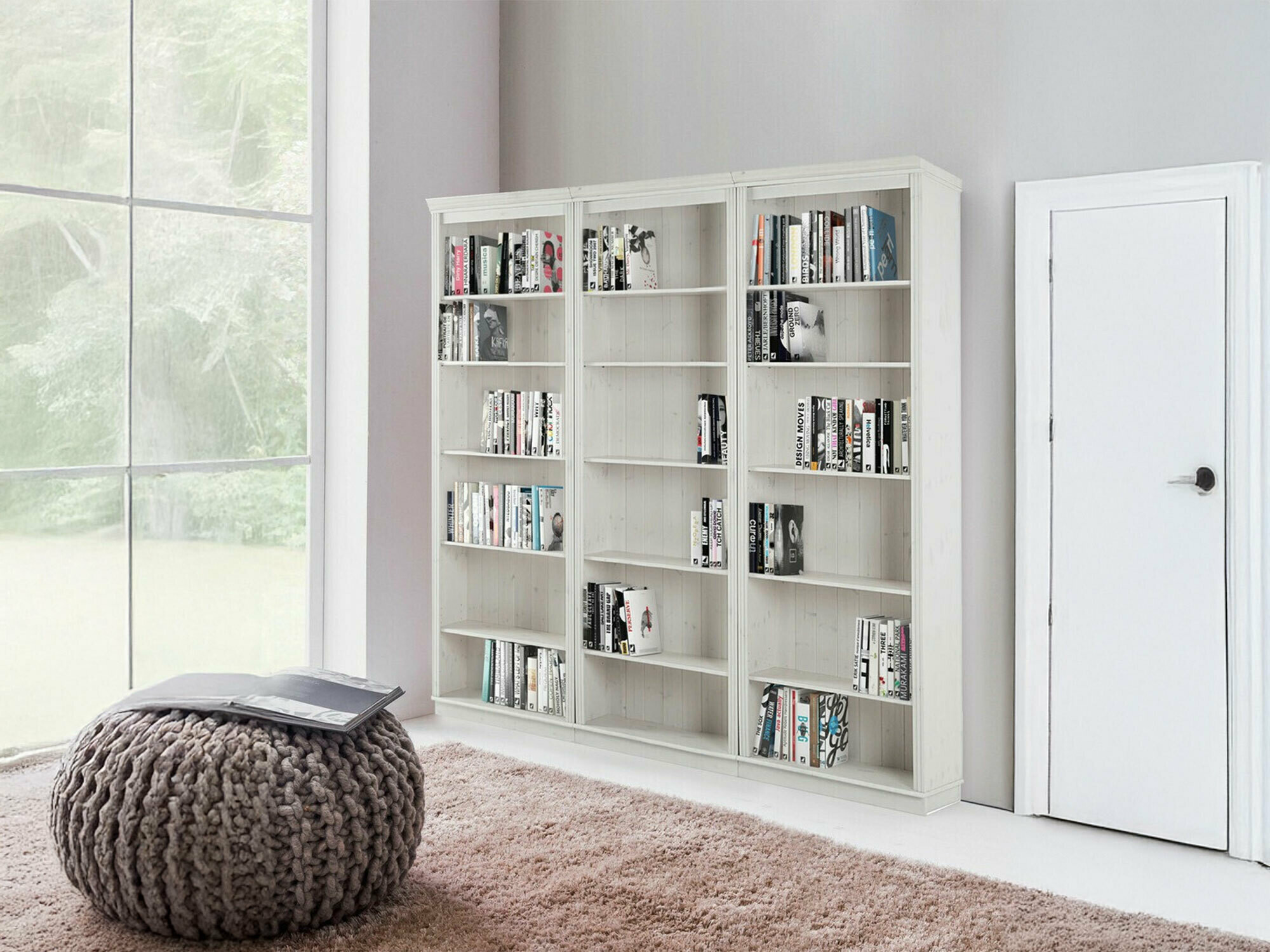 Lentynų komplektas Saltoro 110 (Balta)