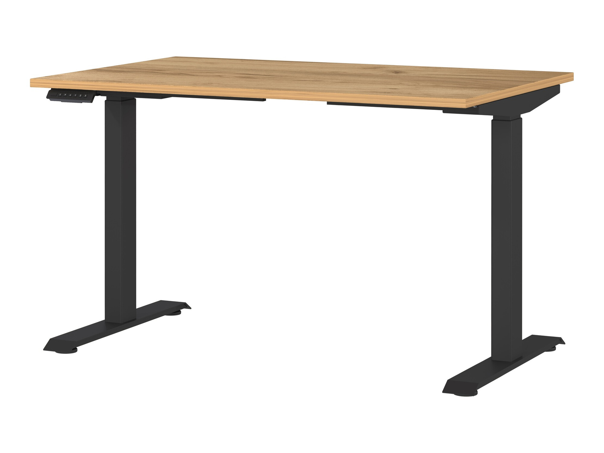 Reguliuojamo aukščio darbo stalas Sacramento 417 (Navarra ąžuolas + Juoda)