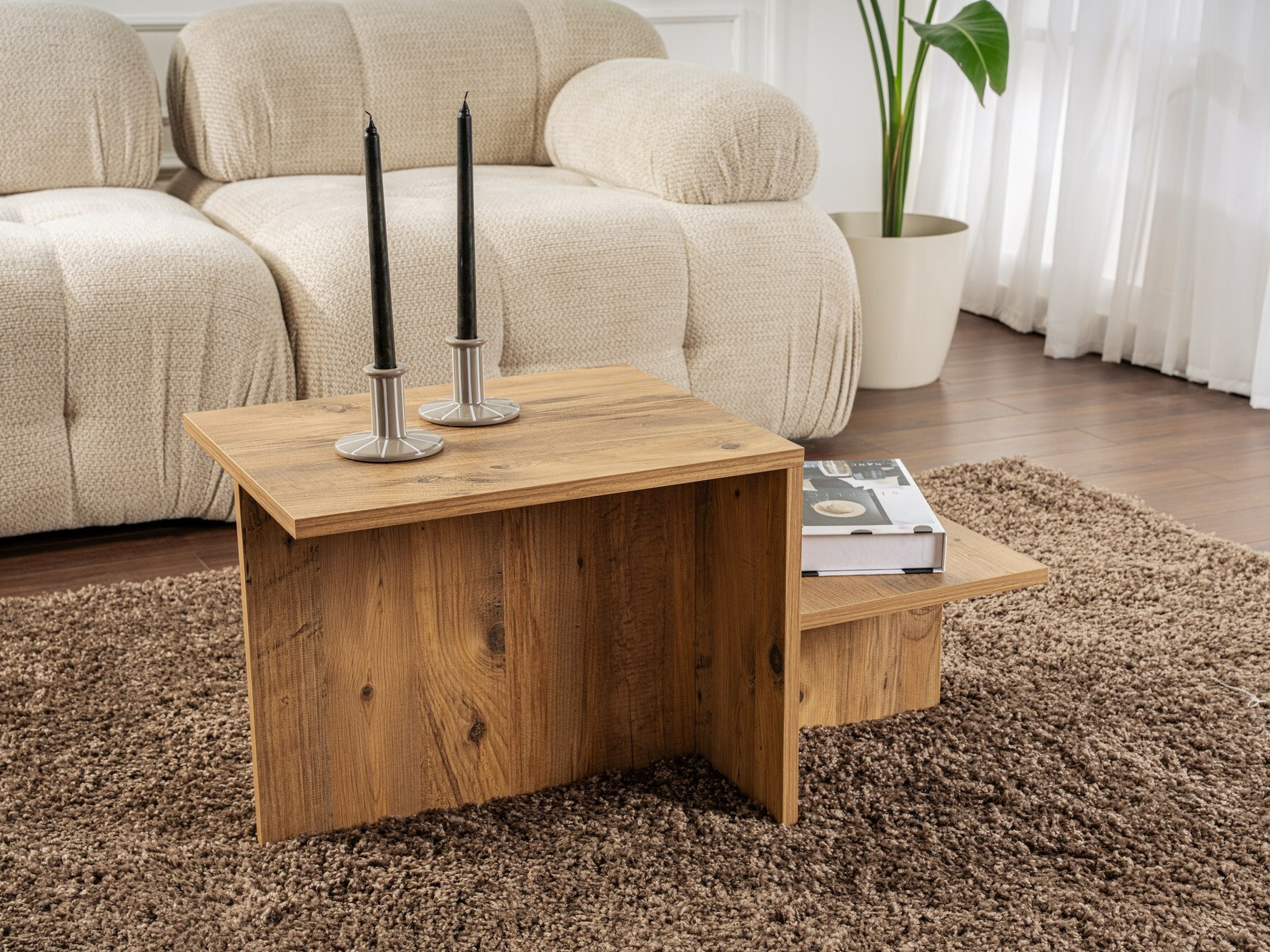 Žurnalinis staliukas Novato 104 (Pušis)