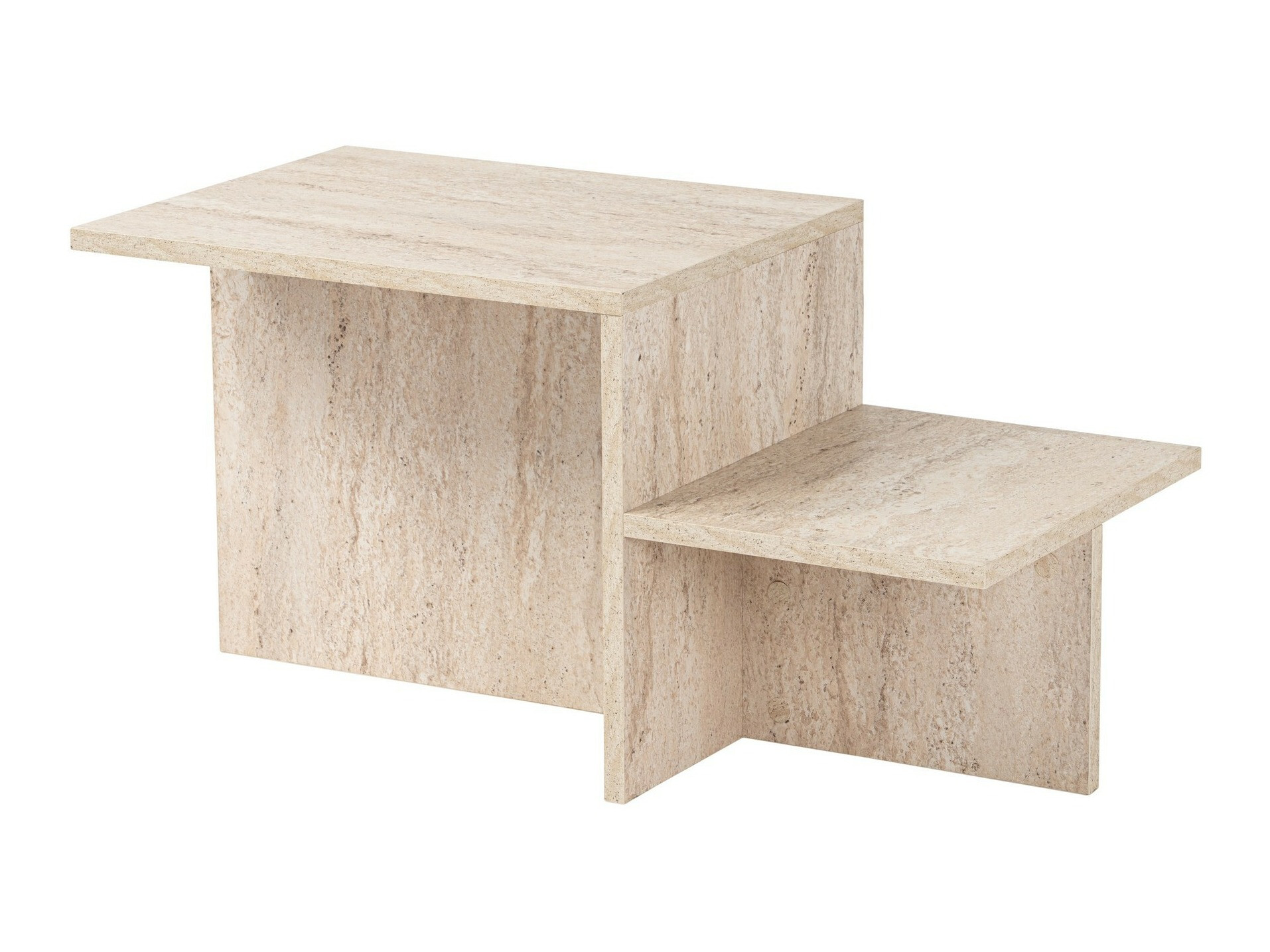 Žurnalinis staliukas Novato 104 (Šviesus travertinas)