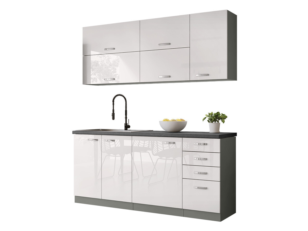 Modulinis virtuvės komplektas Multi White 124