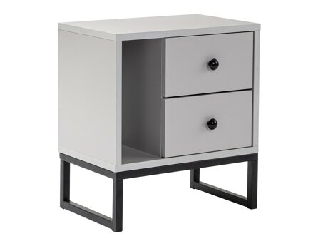 Naktinis staliukas Novato 109 (Pilka + Juoda)