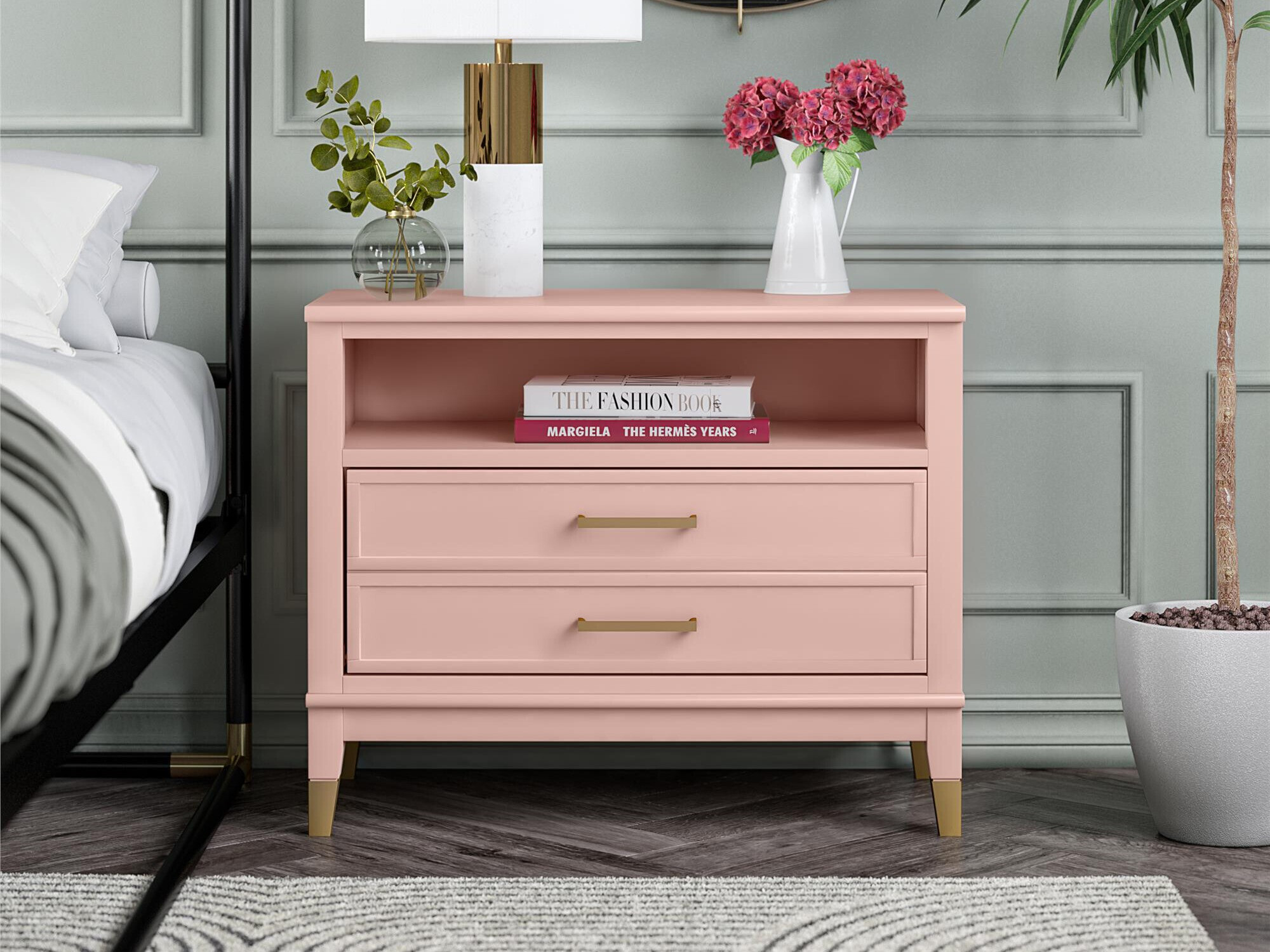 Naktinis staliukas CosmoLiving by Cosmopolitan Belromu 107 (Rožinė)