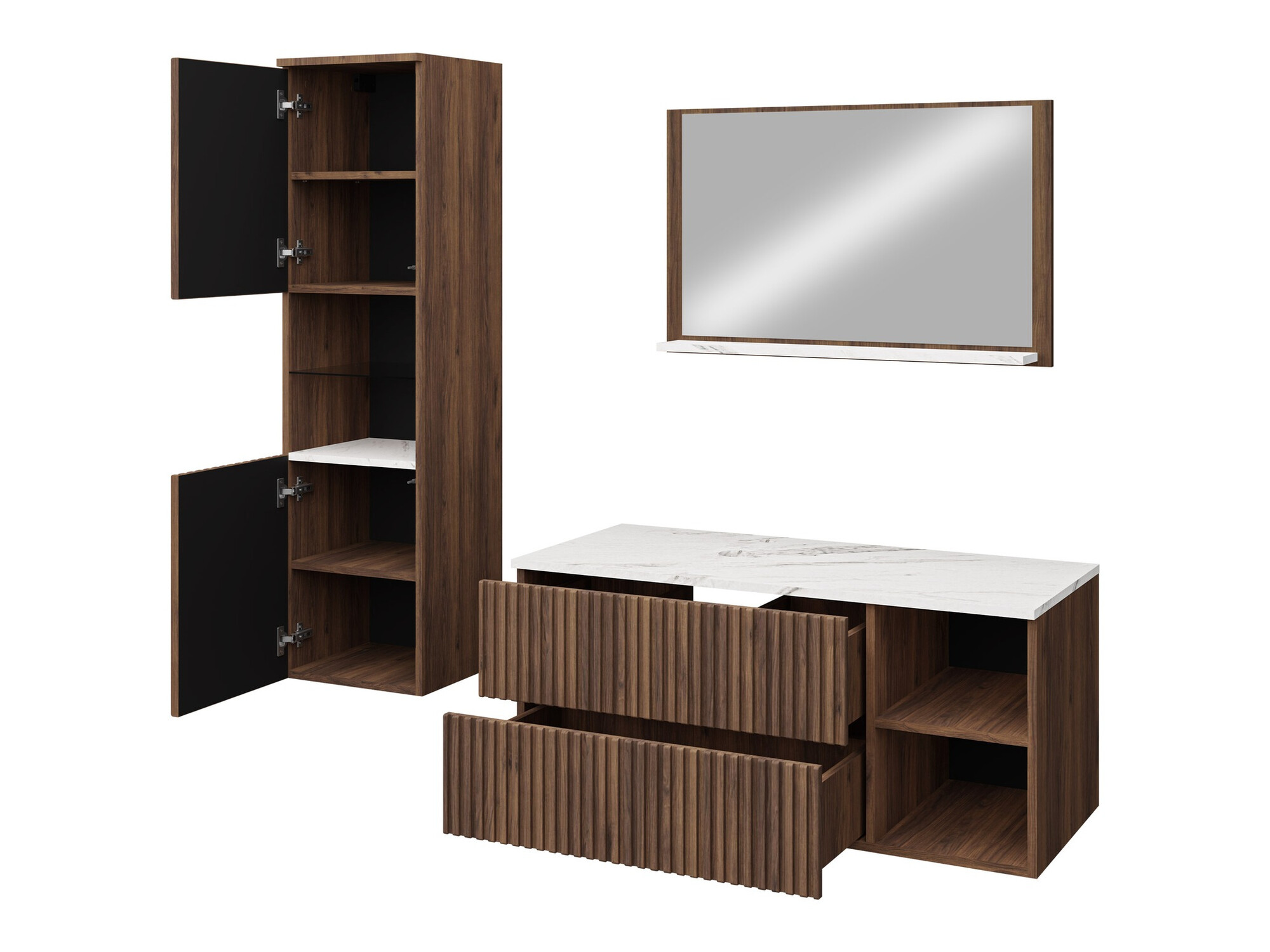 Vonios komplektas Ophruvi 104 (Juoda)