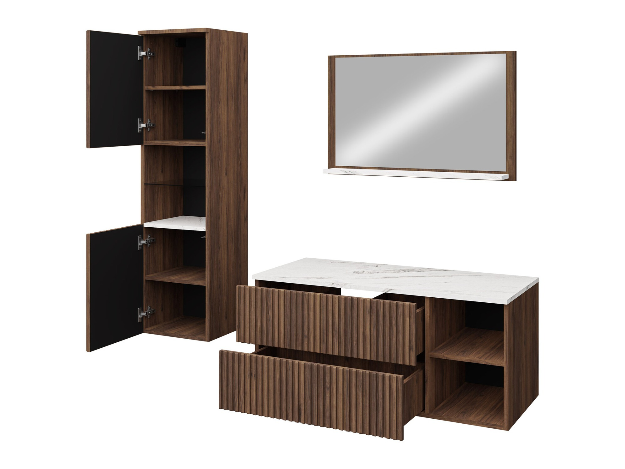 Vonios komplektas Ophruvi 104 (Juoda)