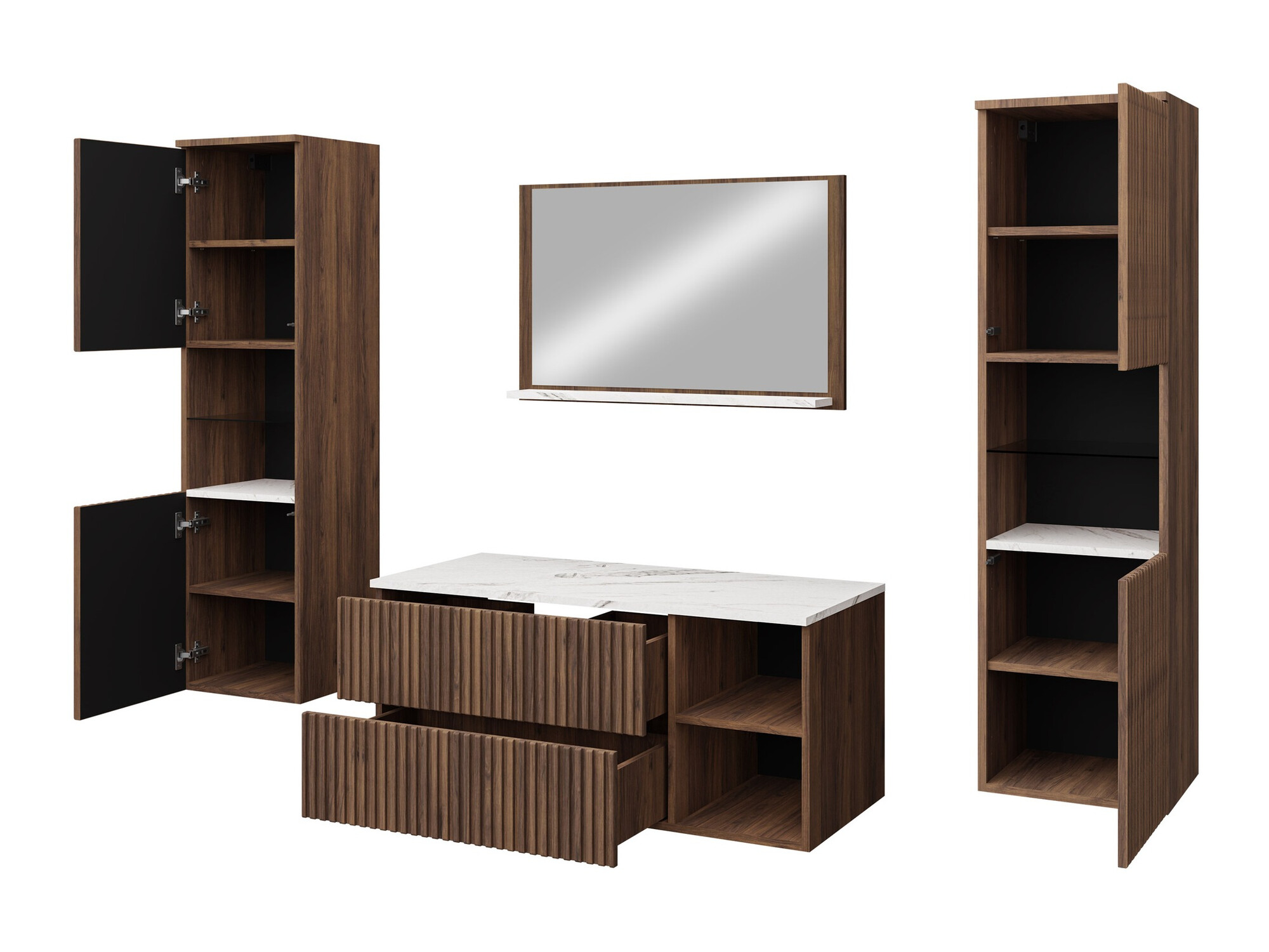 Vonios komplektas Ophruvi 105 (Juoda)