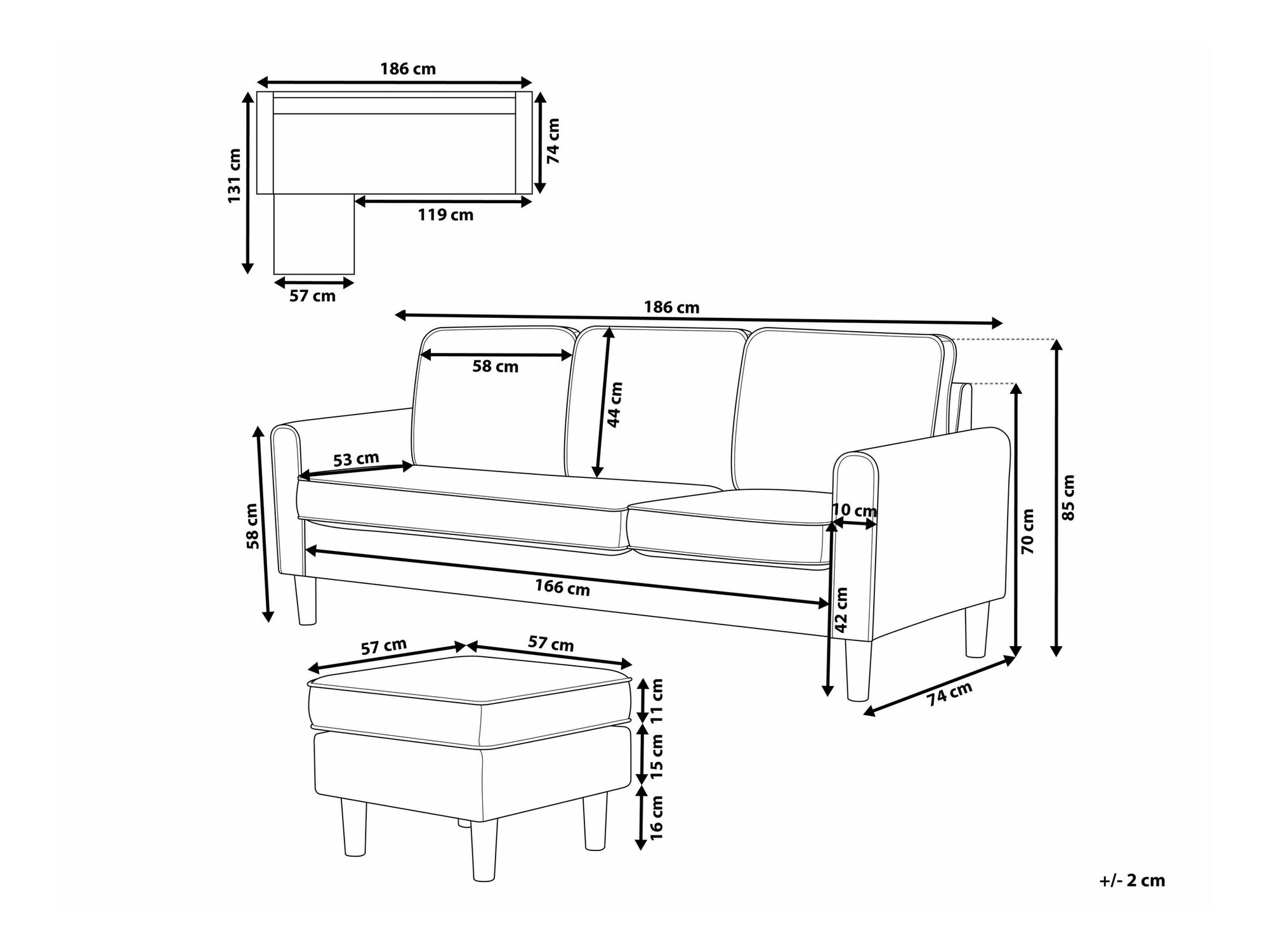 Sofa Berwyn 239 (Balta)