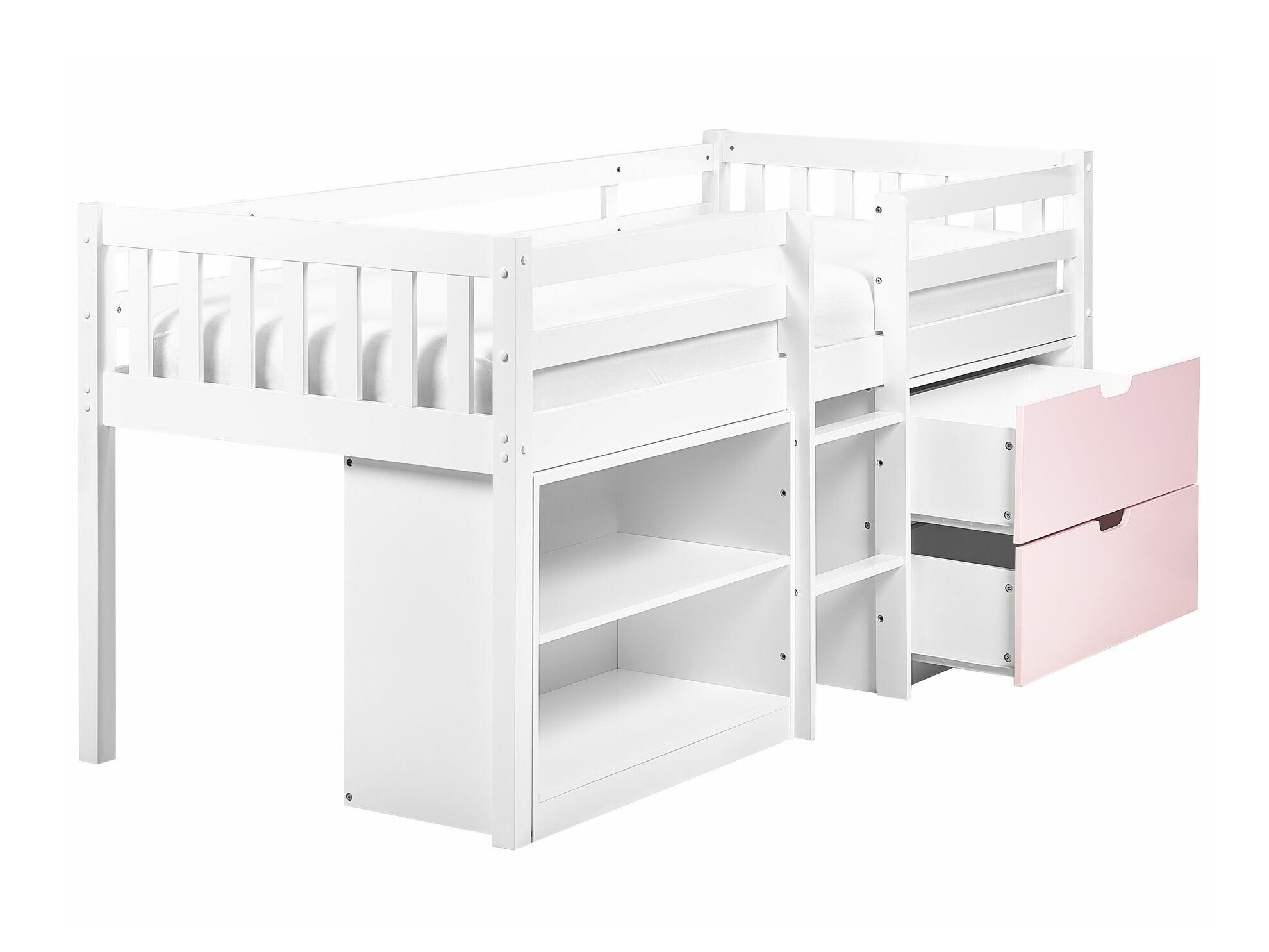 Aukšta lova Berwyn 2199 (Balta + Rožinė)