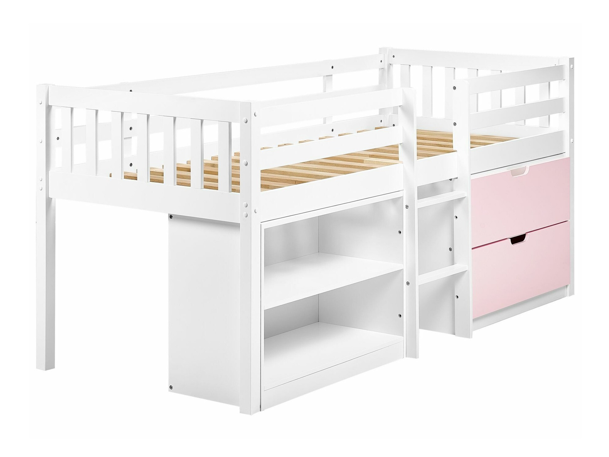 Aukšta lova Berwyn 2199 (Balta + Rožinė)