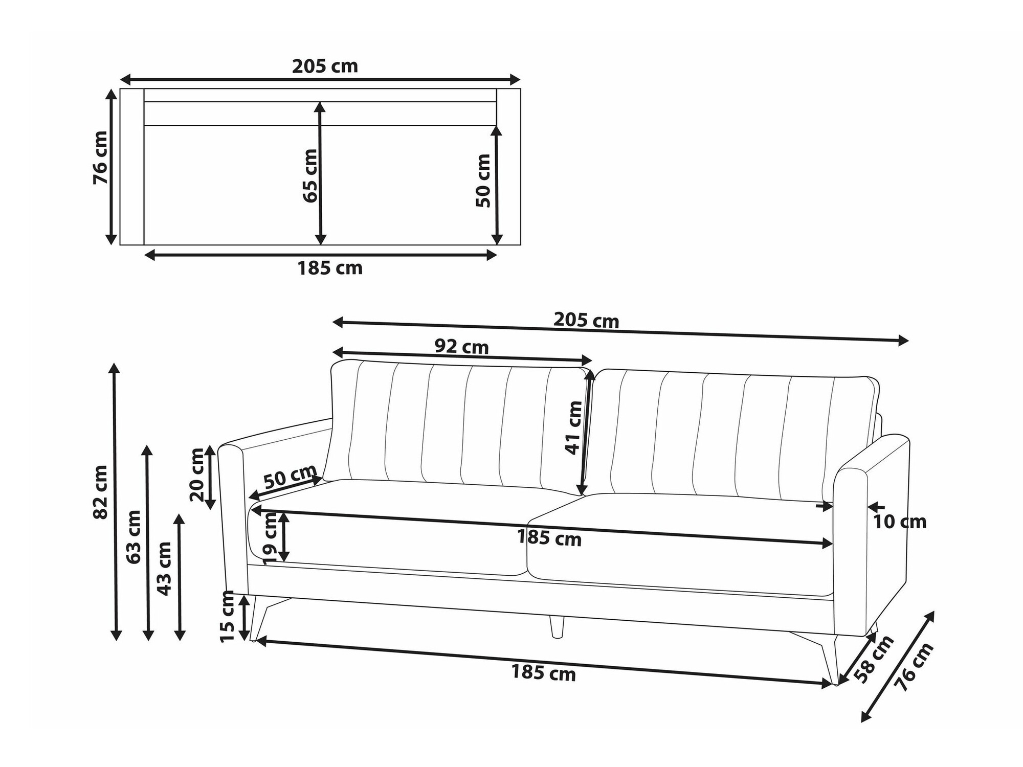 Sofa Berwyn 2198 (Smėlinė)