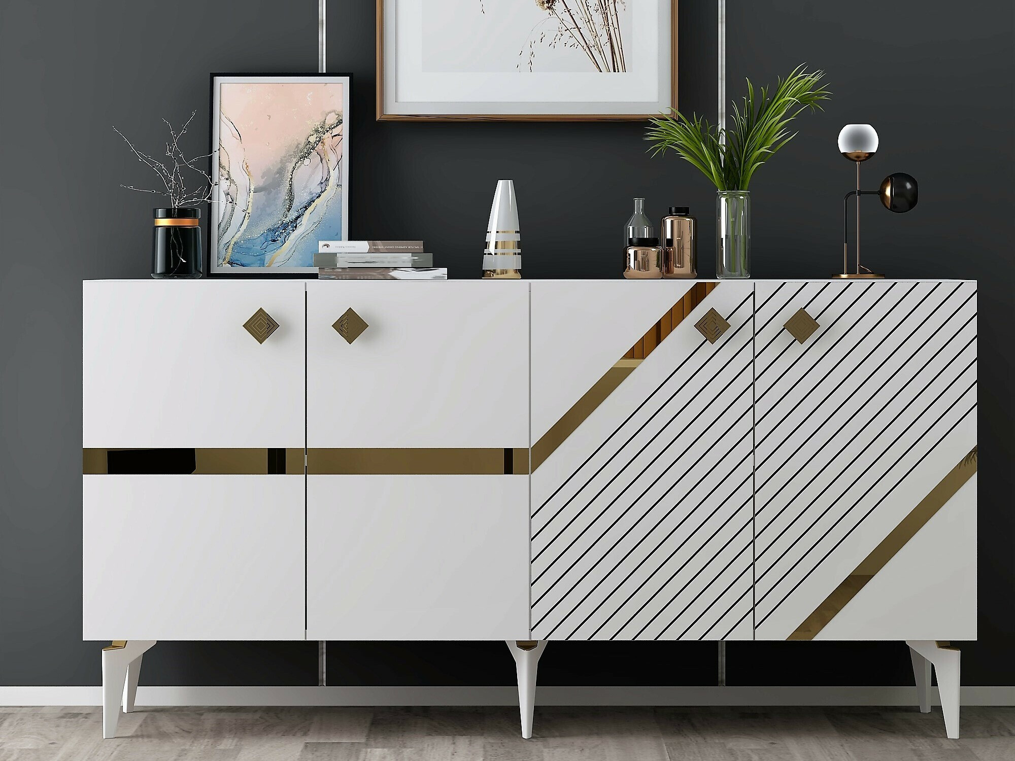 Spintelė Kailua 2265 (Balta + Auksinė)