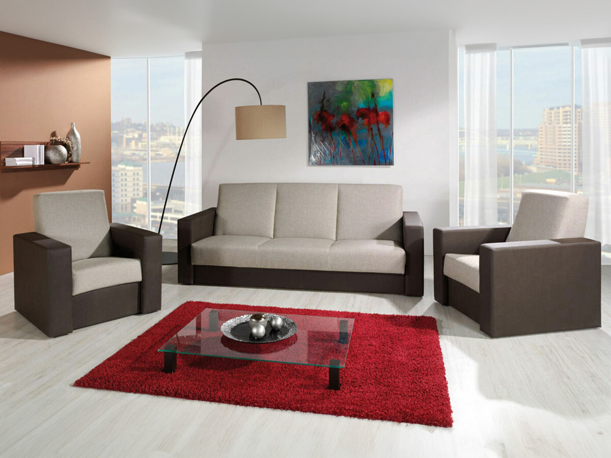Sofa lova Providence 169 (Soft 066 + Kreta 05)