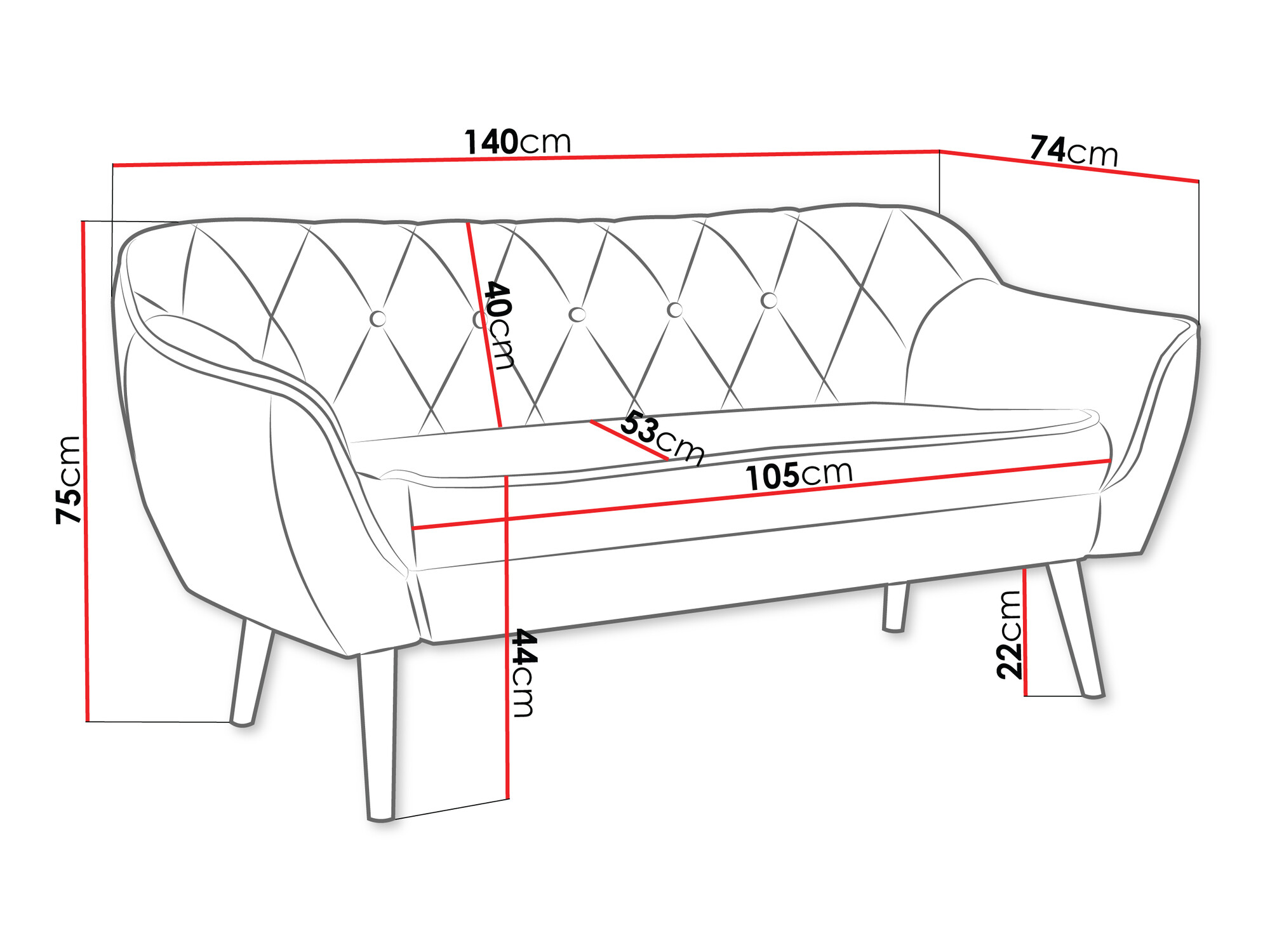 Sofa Glenview 107 (Kronos 14)