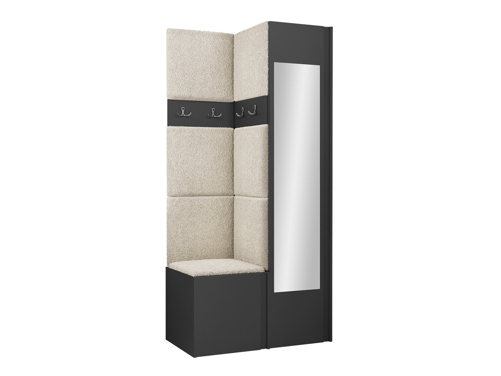 Prieškambario komplektas Pinis XXV (Grafitas)