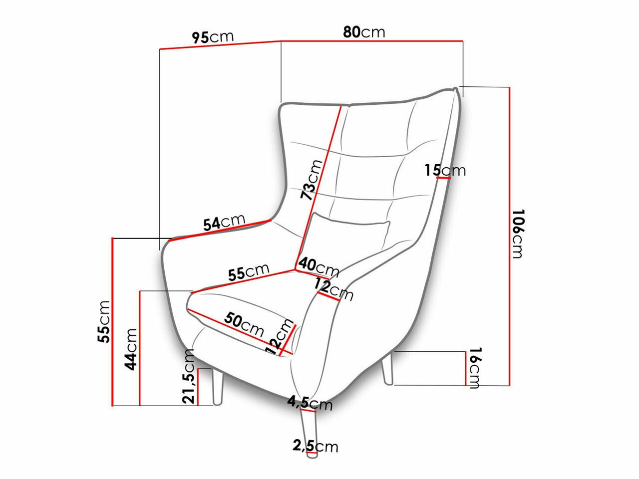 Fotelis Comfivo Ulmus (Alfa 01)