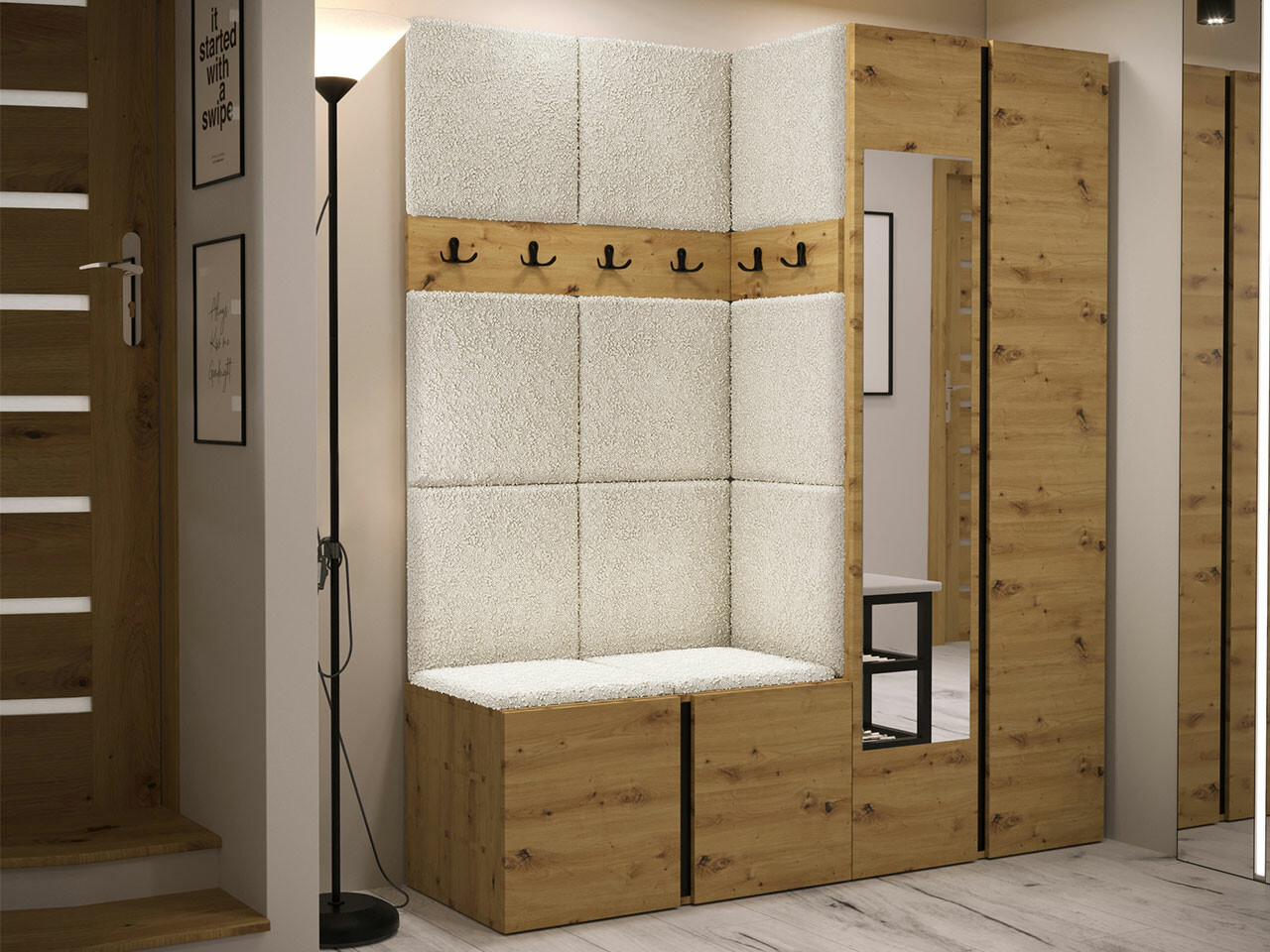 Prieškambario komplektas Hartford 278 (Artisan ąžuolas)