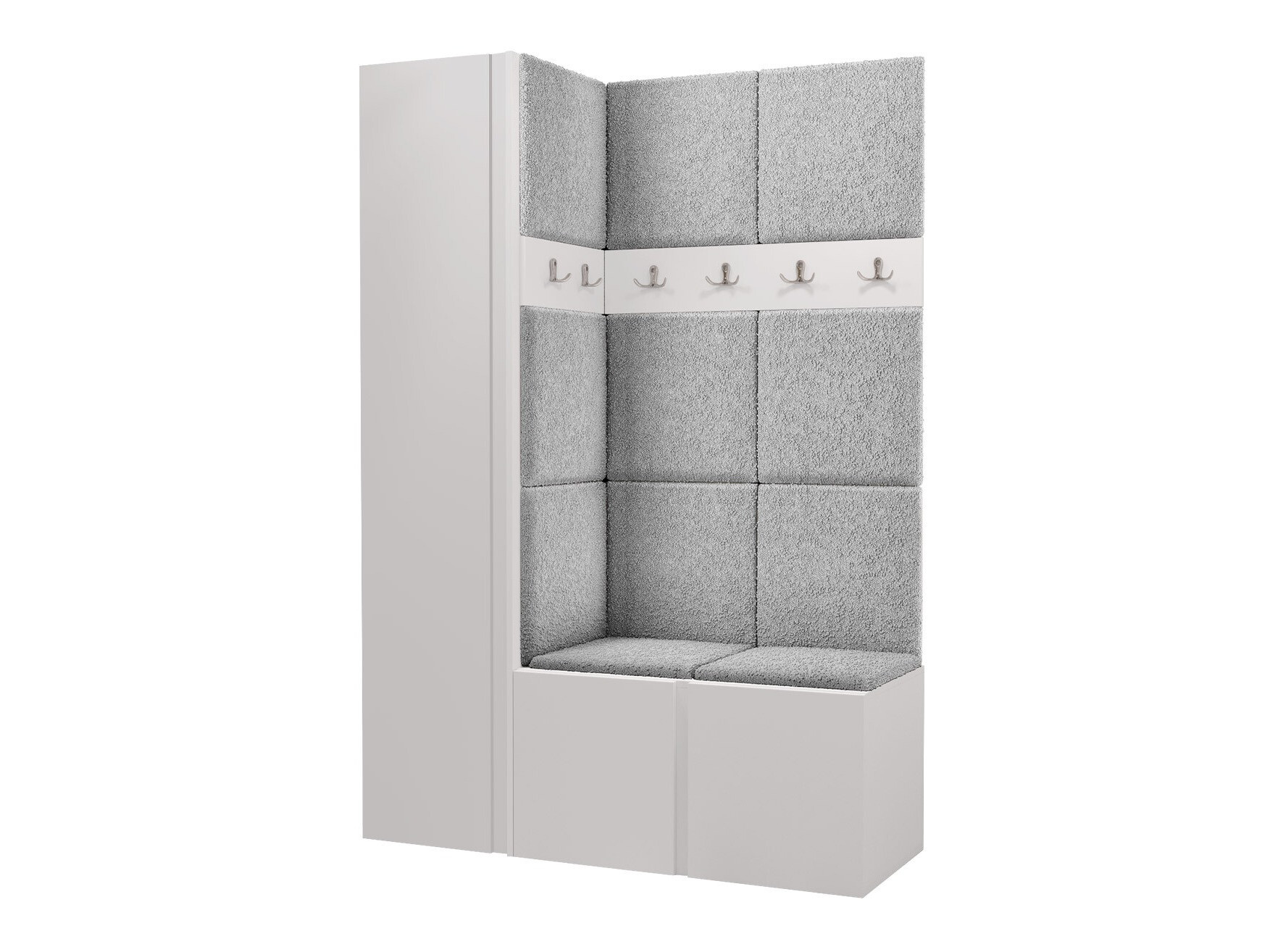 Prieškambario komplektas Pinis IX (Balta)