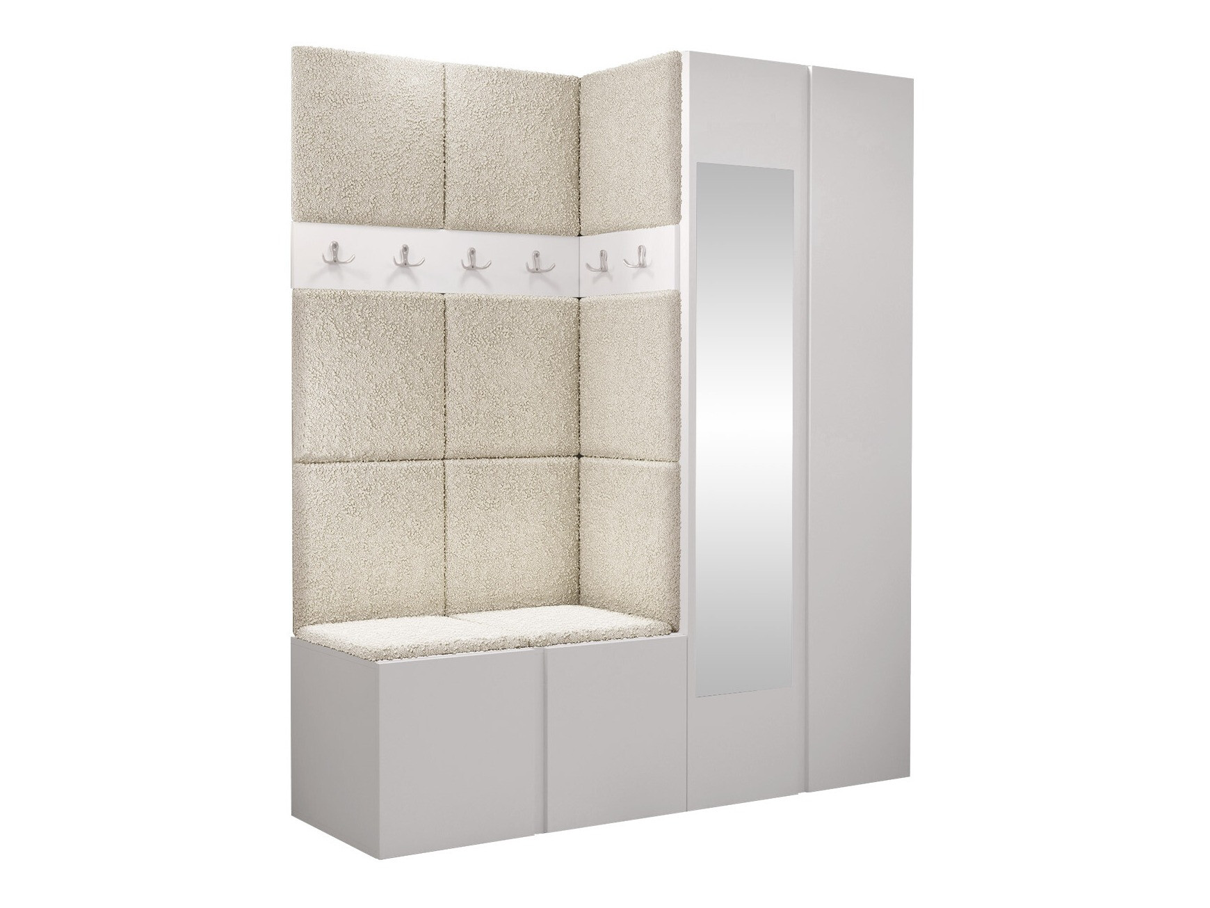 Prieškambario komplektas Pinis X (Balta)