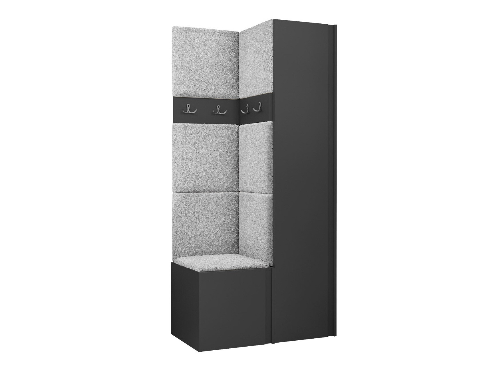 Prieškambario komplektas Pinis XXIV (Grafitas)