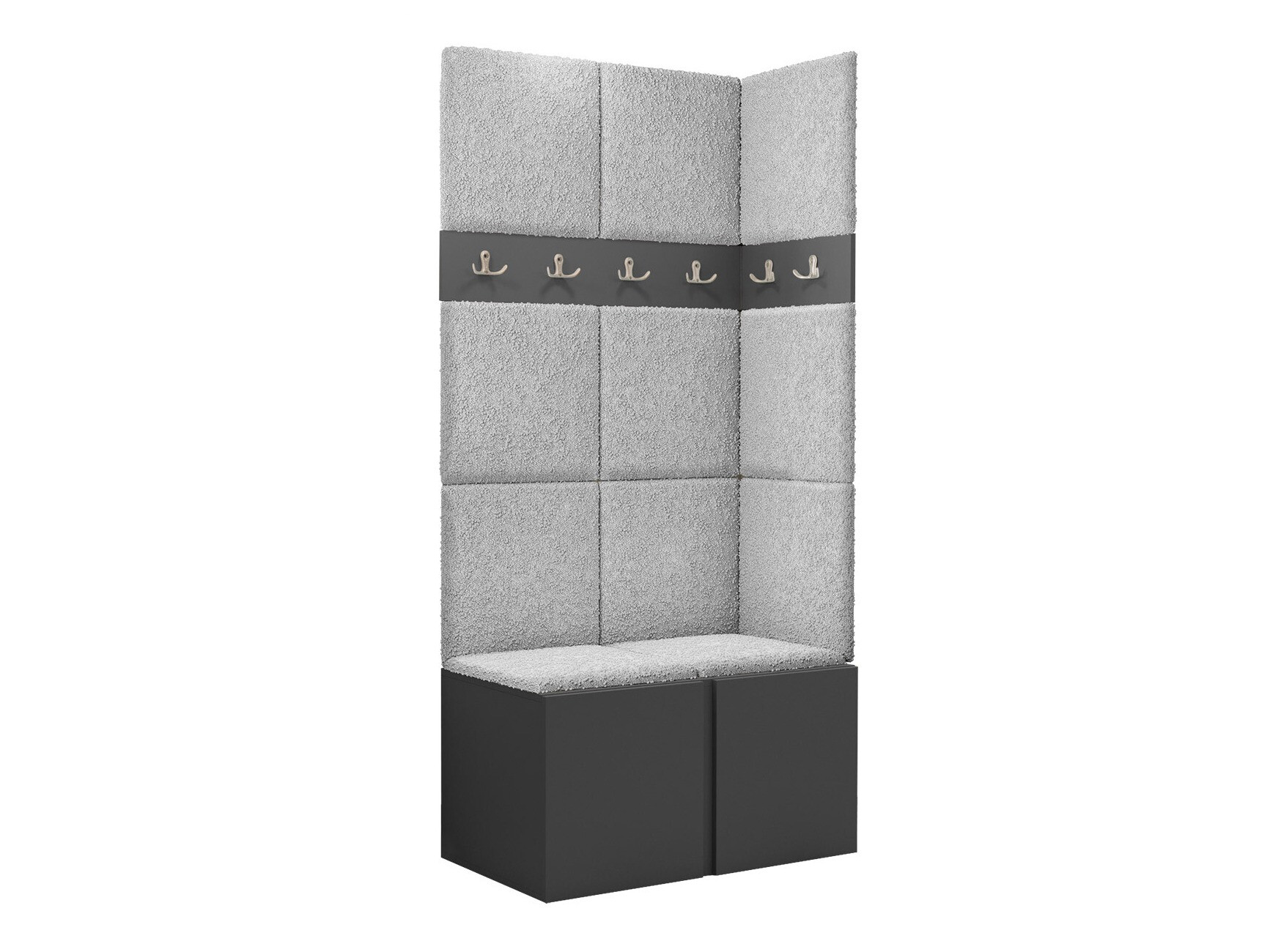 Prieškambario komplektas Hartford 264 (Grafitas)