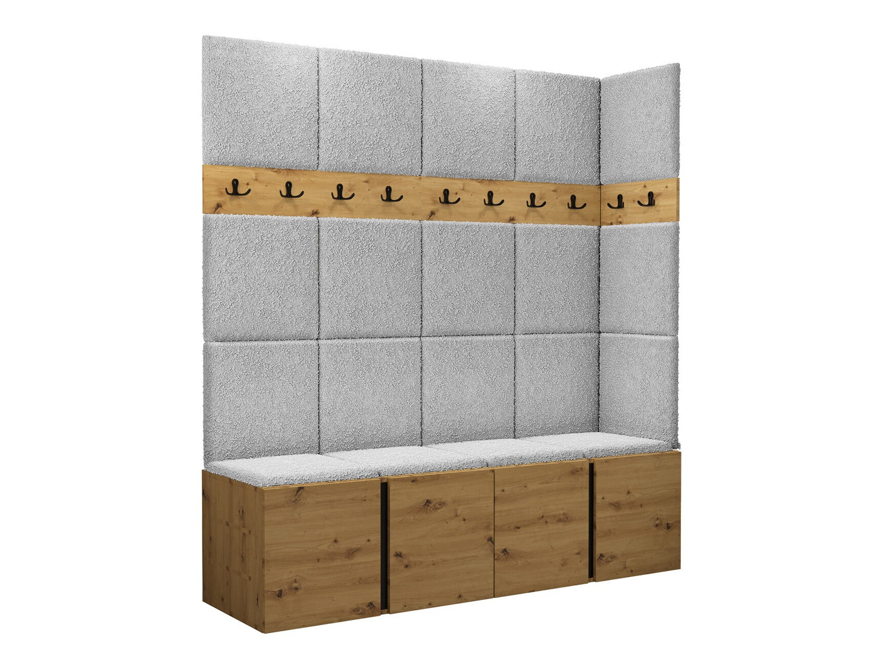 Prieškambario komplektas Pinis II (Artisan ąžuolas)