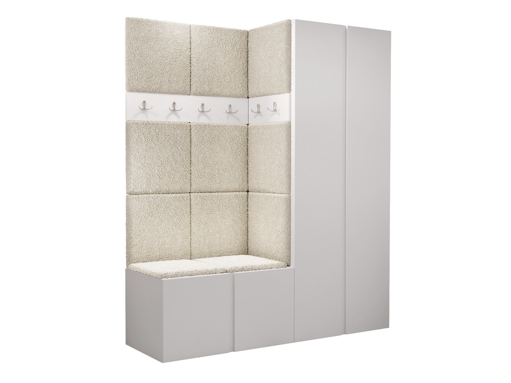 Prieškambario komplektas Pinis III (Balta)