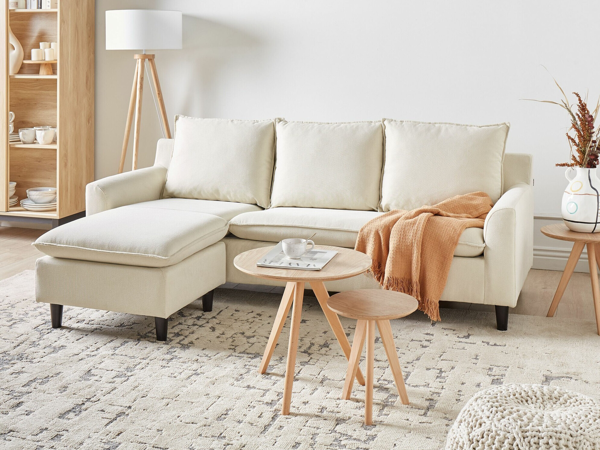 Minkštas kampas Berwyn 1395 (Smėlinė)