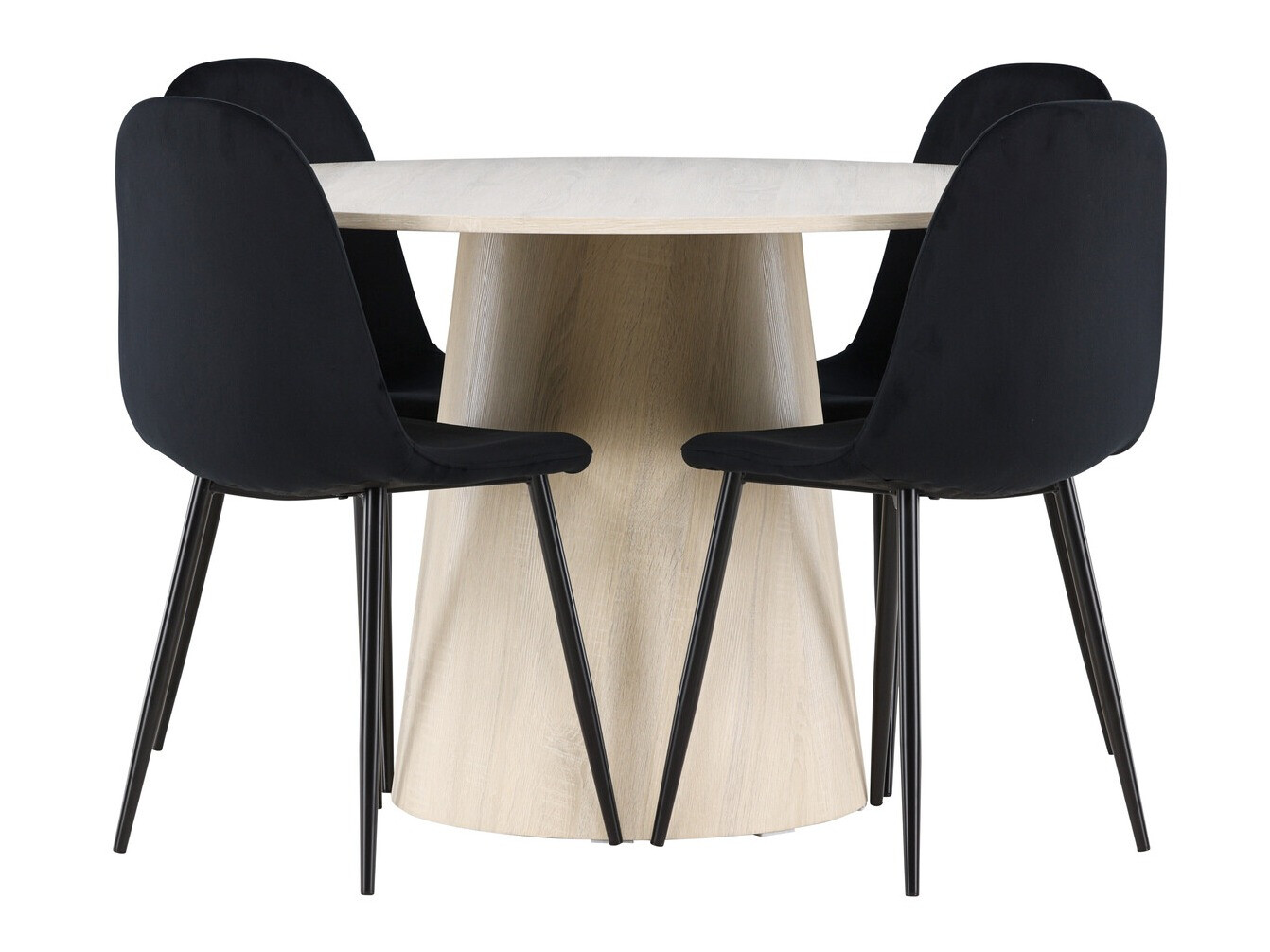 Valgomojo komplektas Dallas 4556 (Juoda)