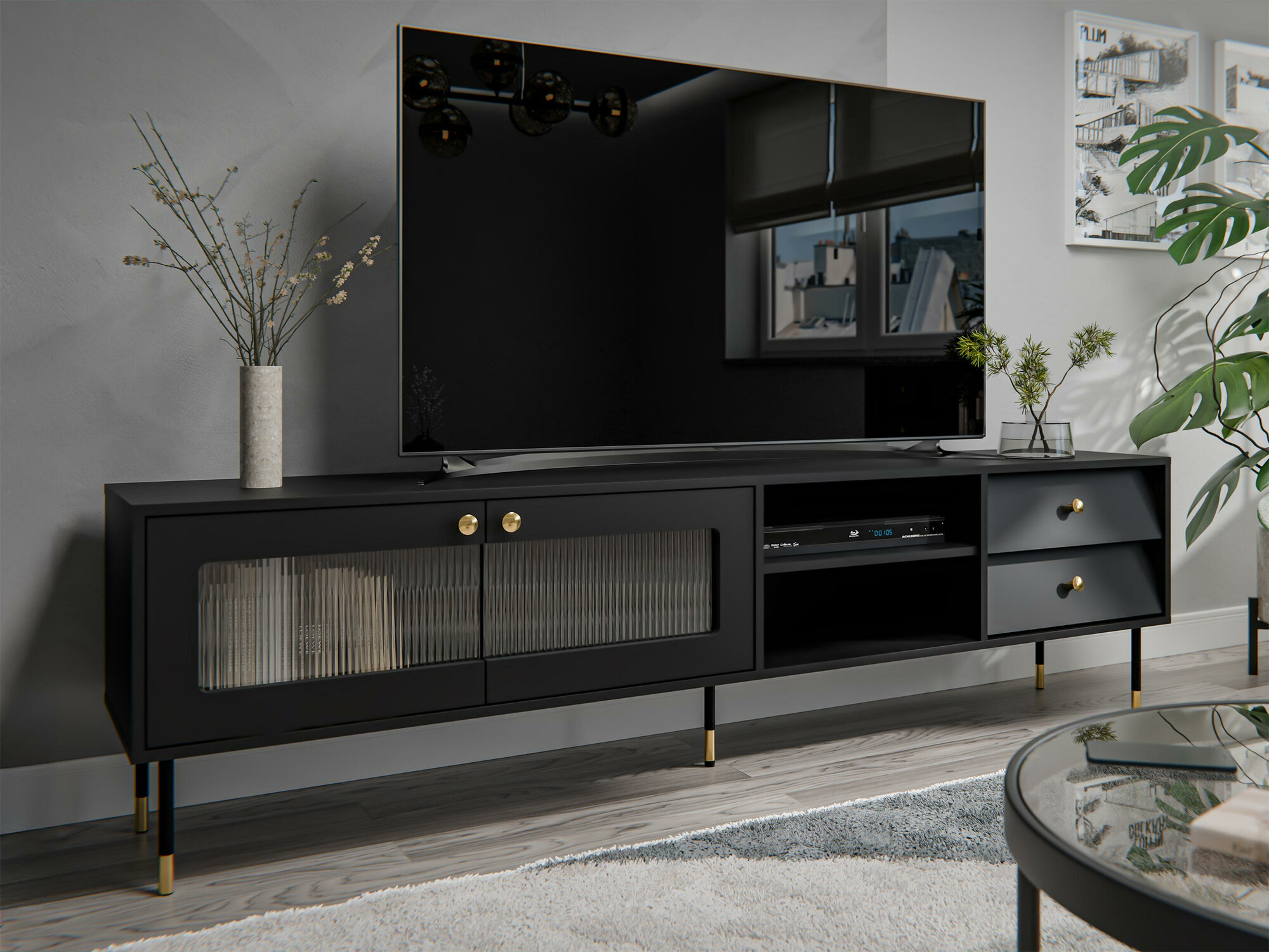 TV staliukas Feletri 103 (Juoda)