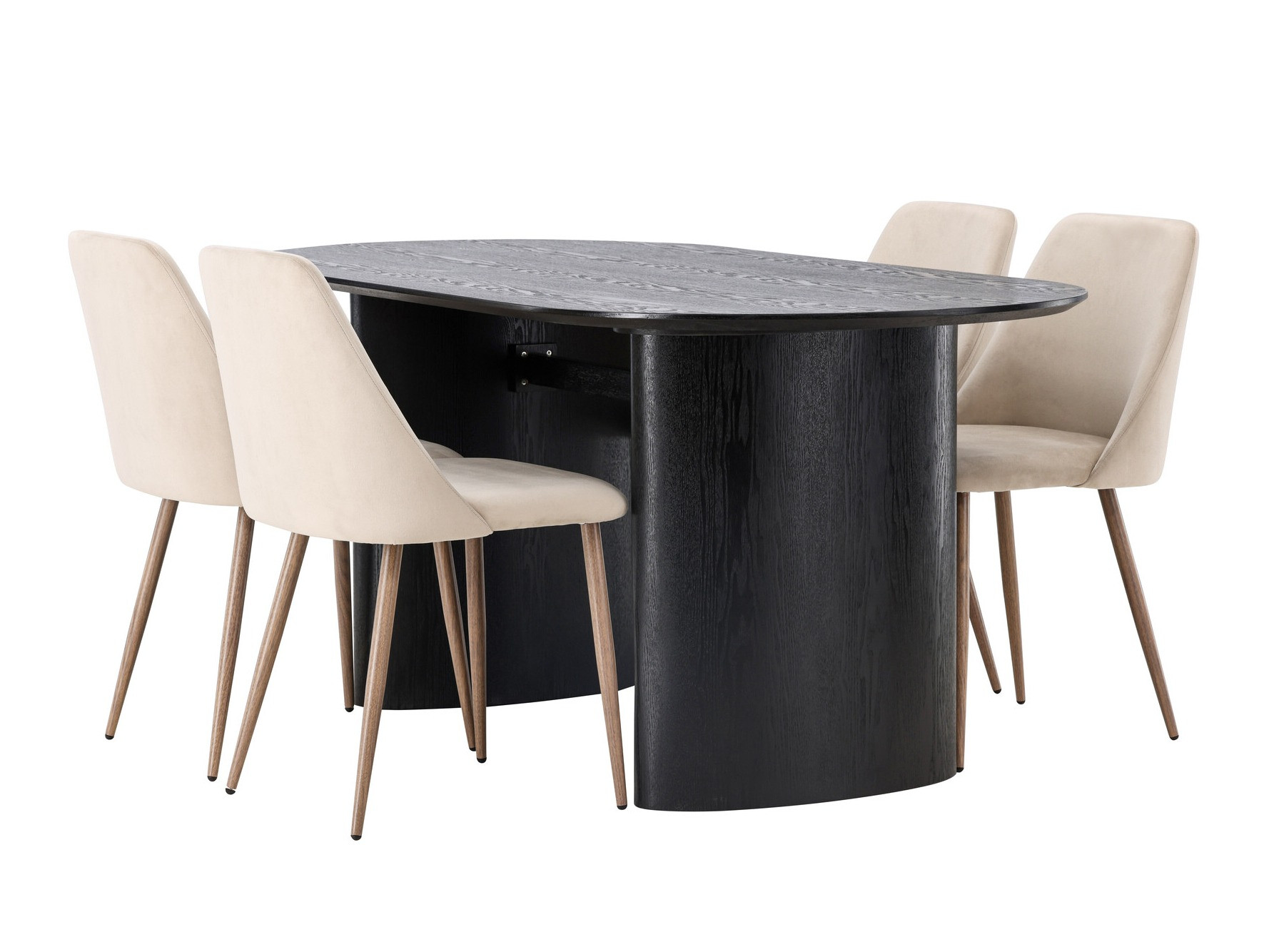 Valgomojo komplektas Dallas 3995 (Juoda)