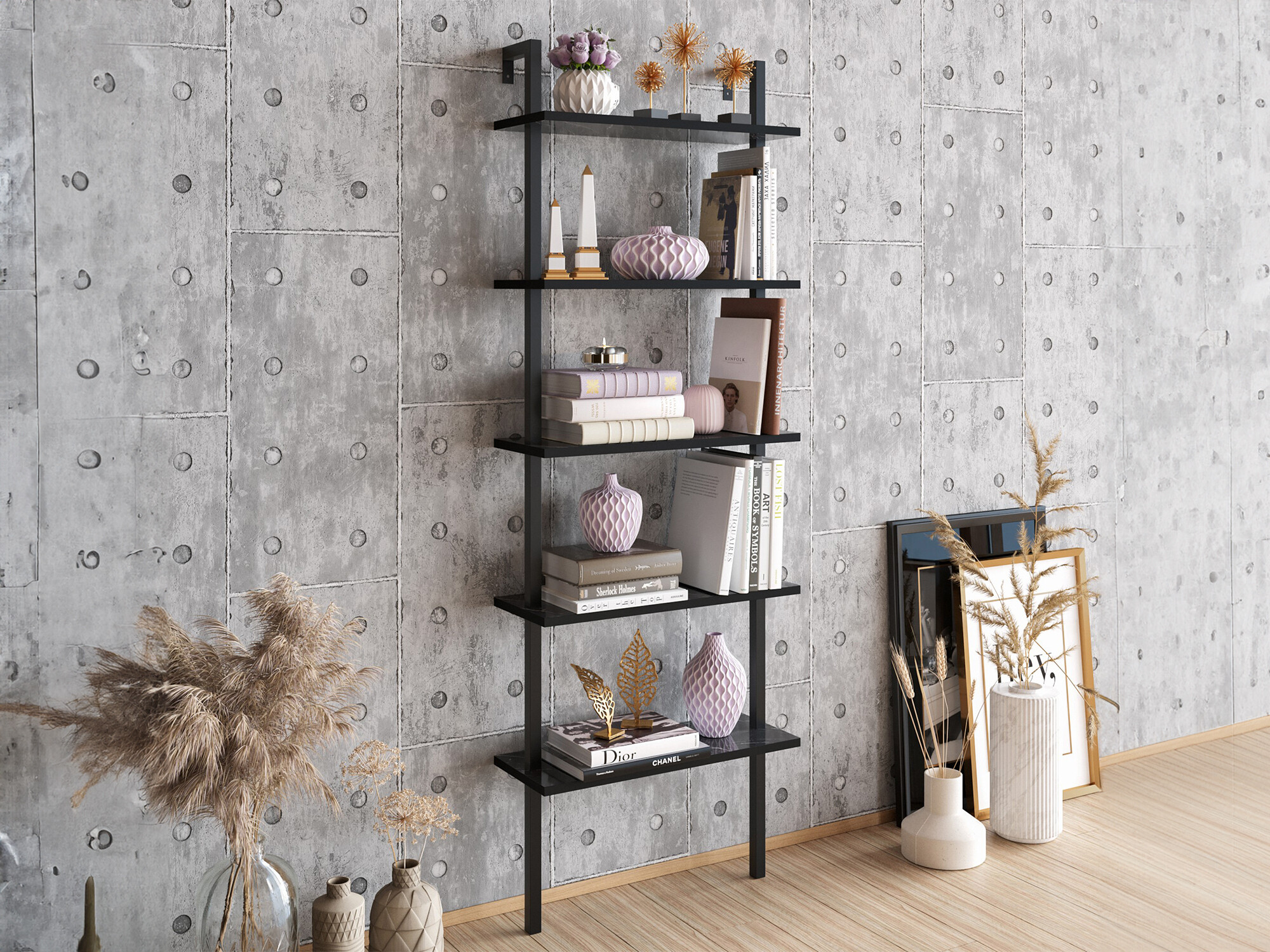 Lentyna Kailua 1027 (Juoda + Juodas marmuras)