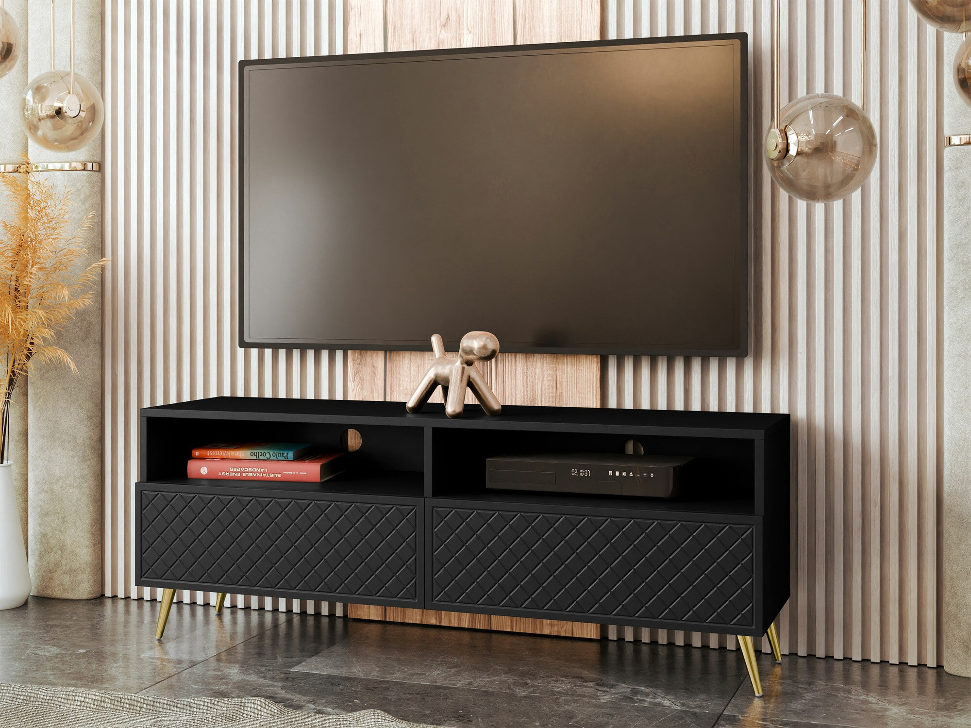 TV staliukas Comfivo Nuromo 112 (Juoda)