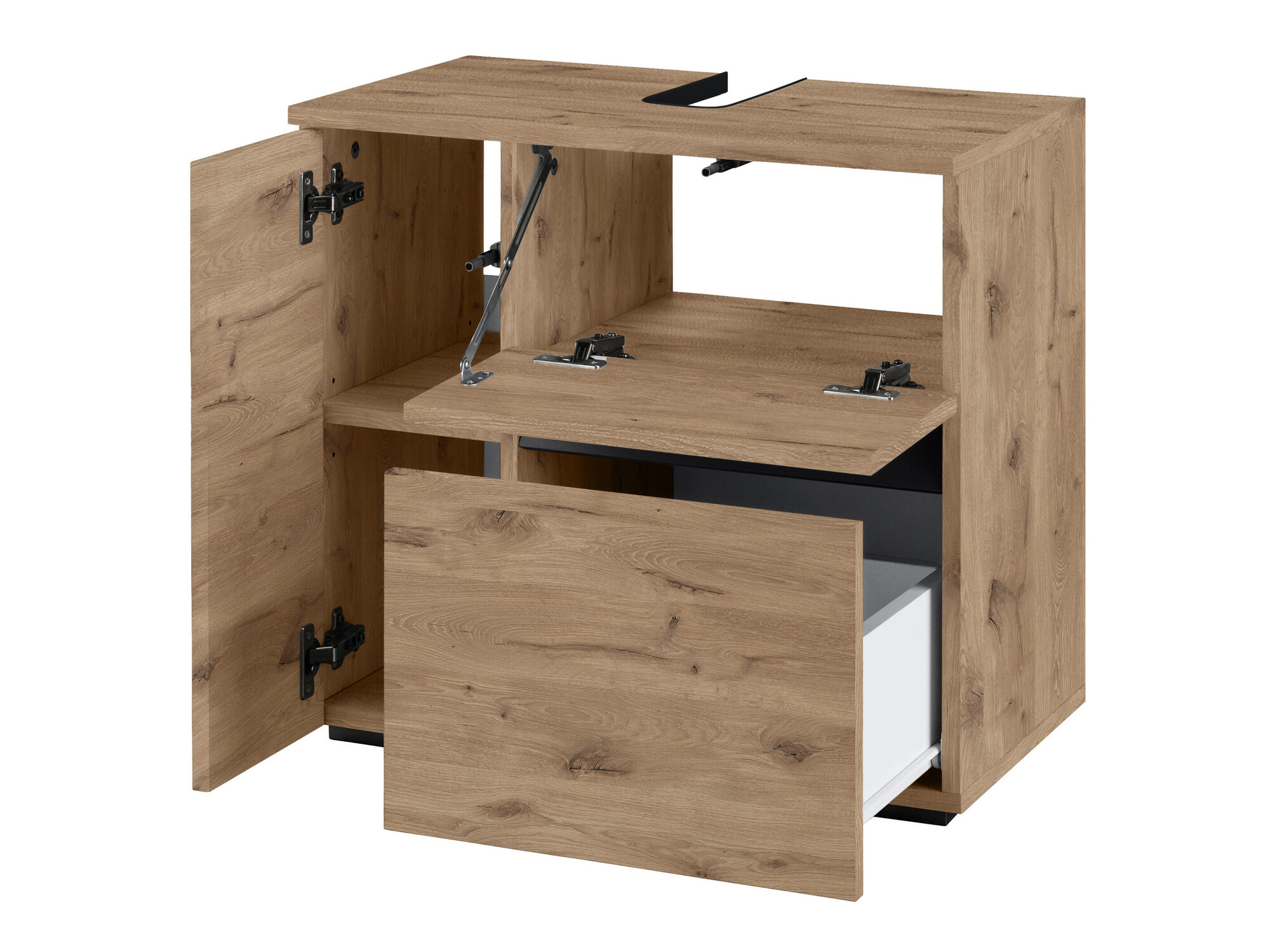 Pastatoma vonios spintelė praustuvui Soncamu 108 (Ąžuolas)