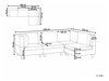 Modulinis minkštas kampas Elbmeli 108 (Beige)