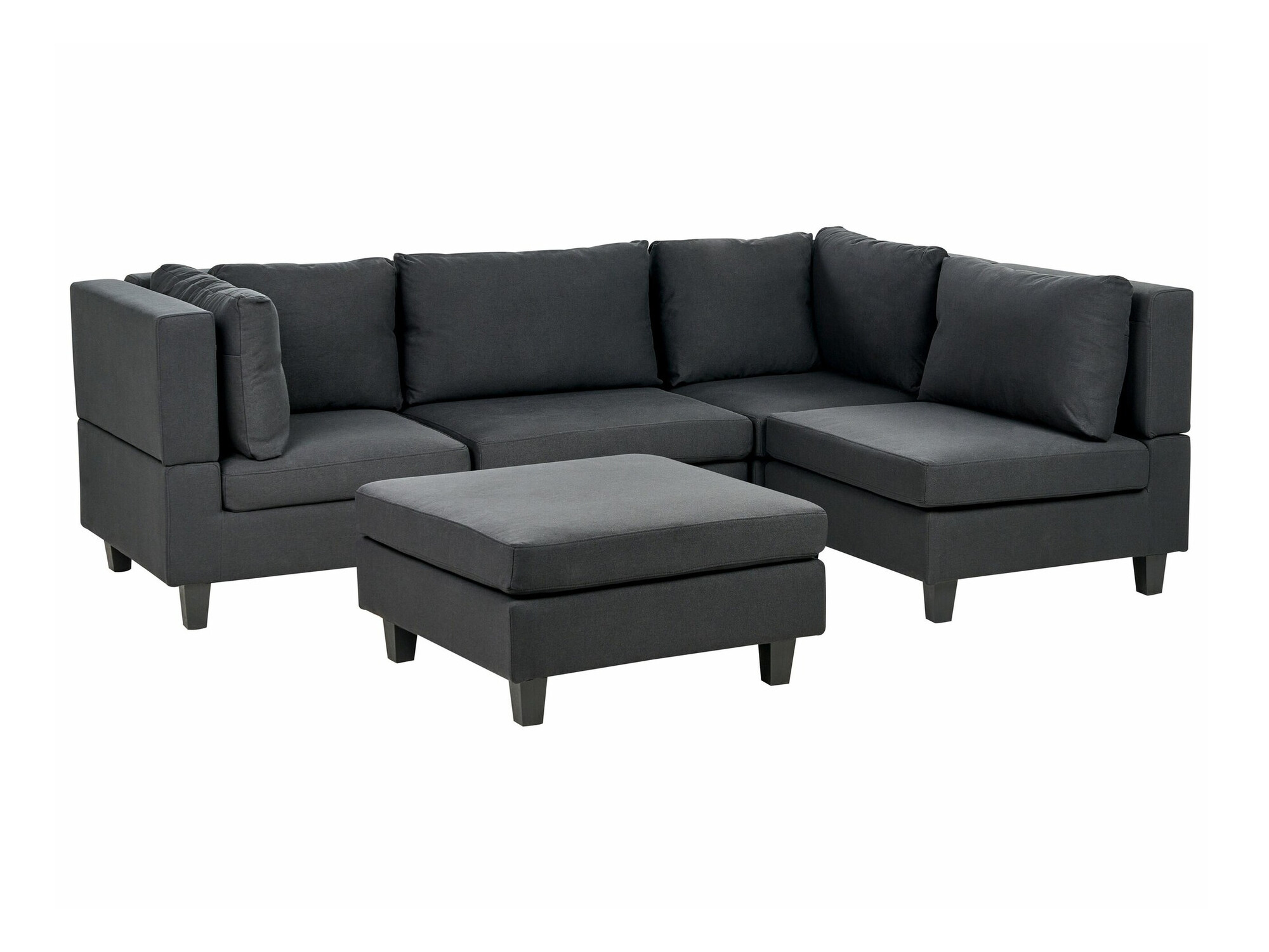 Modulinis minkštas kampas Elbmeli 108 (Juoda)